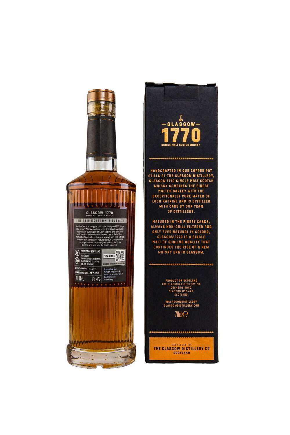 1770 Glasgow Distillery 2018/2022 Single Cask #18/960 Moscatel Peated 60,5% vol. 700ml 1 - Maltimore - Premium Whisky Onlineshop