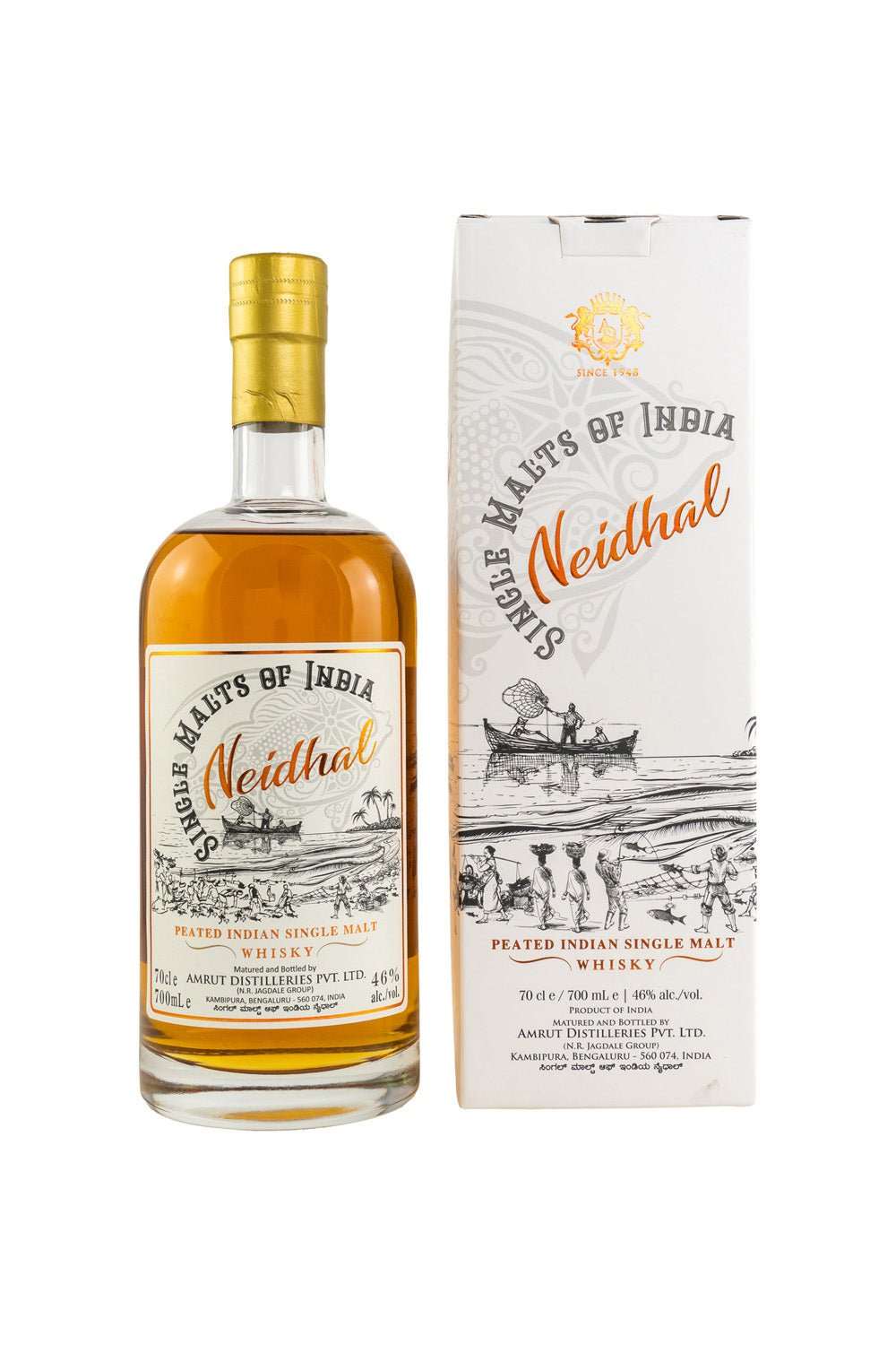 Amrut Neidhal Peated Single Malts of India 46% vol. 700ml 1 - Maltimore - Premium Whisky Onlineshop