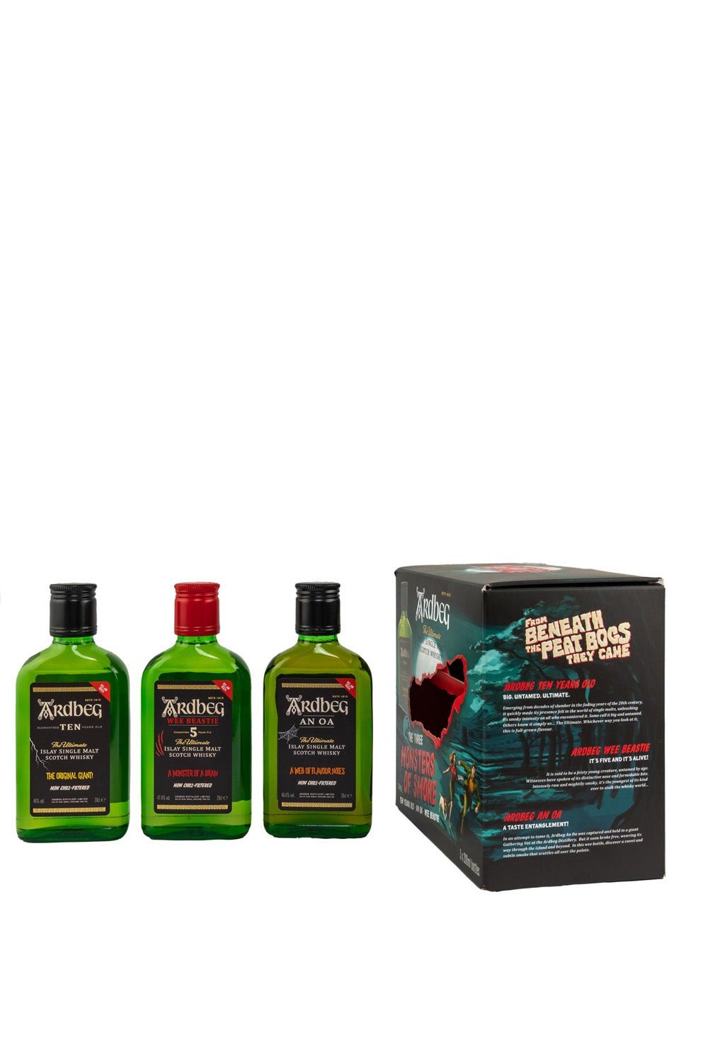 Ardbeg Monsters of Smoke Trio Ten Years + Wee Beastie + An Oa Set 3x200ml 1 - Maltimore - Premium Whisky Onlineshop