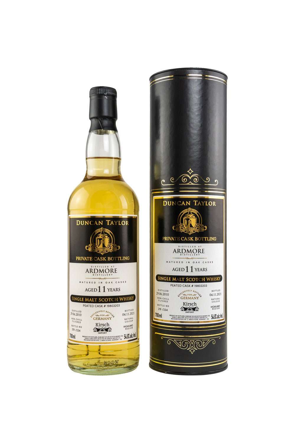 Ardmore 2010/2021 Private Cask Bottling Duncan Taylor Peated Single Cask 54,8% vol. 700ml 1 - Maltimore - Premium Whisky Onlineshop