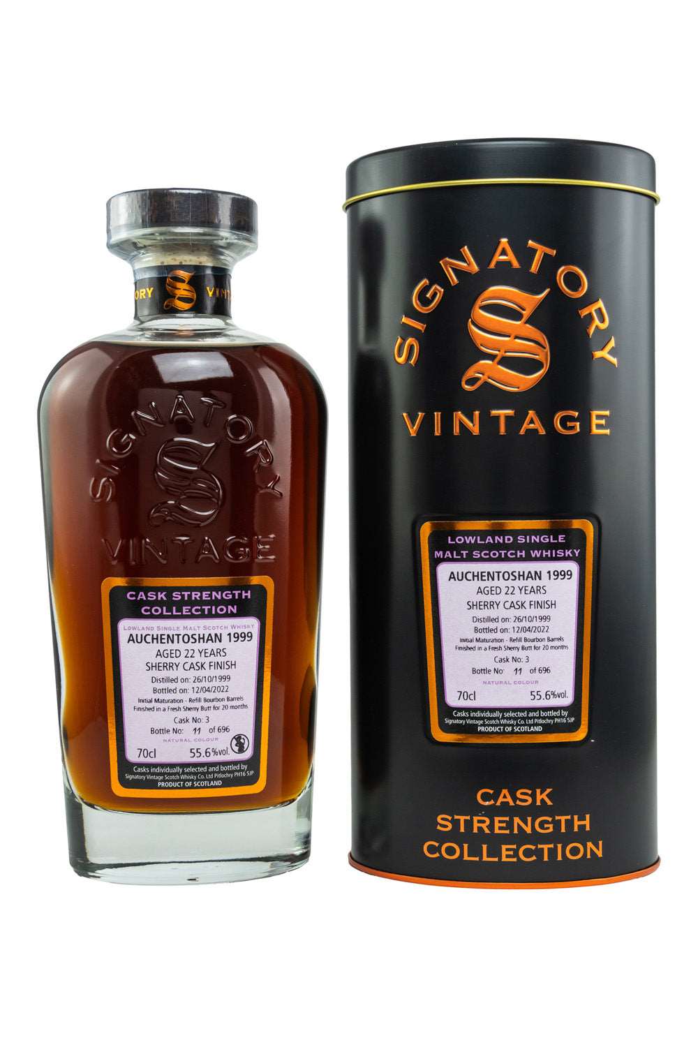 Auchentoshan 1999/2022 SV #3 Signatory Cask Strength 55,6% vol. 700ml 1 - Maltimore - Premium Whisky Onlineshop