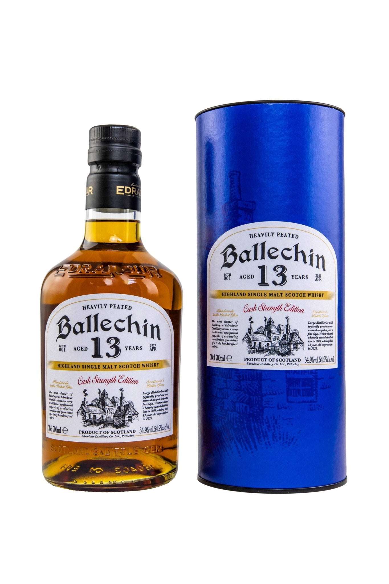 Ballechin 13 Jahre Heavily Peated Cask Strength Edition Batch #1 54,9% vol. 700ml 1 - Maltimore - Premium Whisky Onlineshop