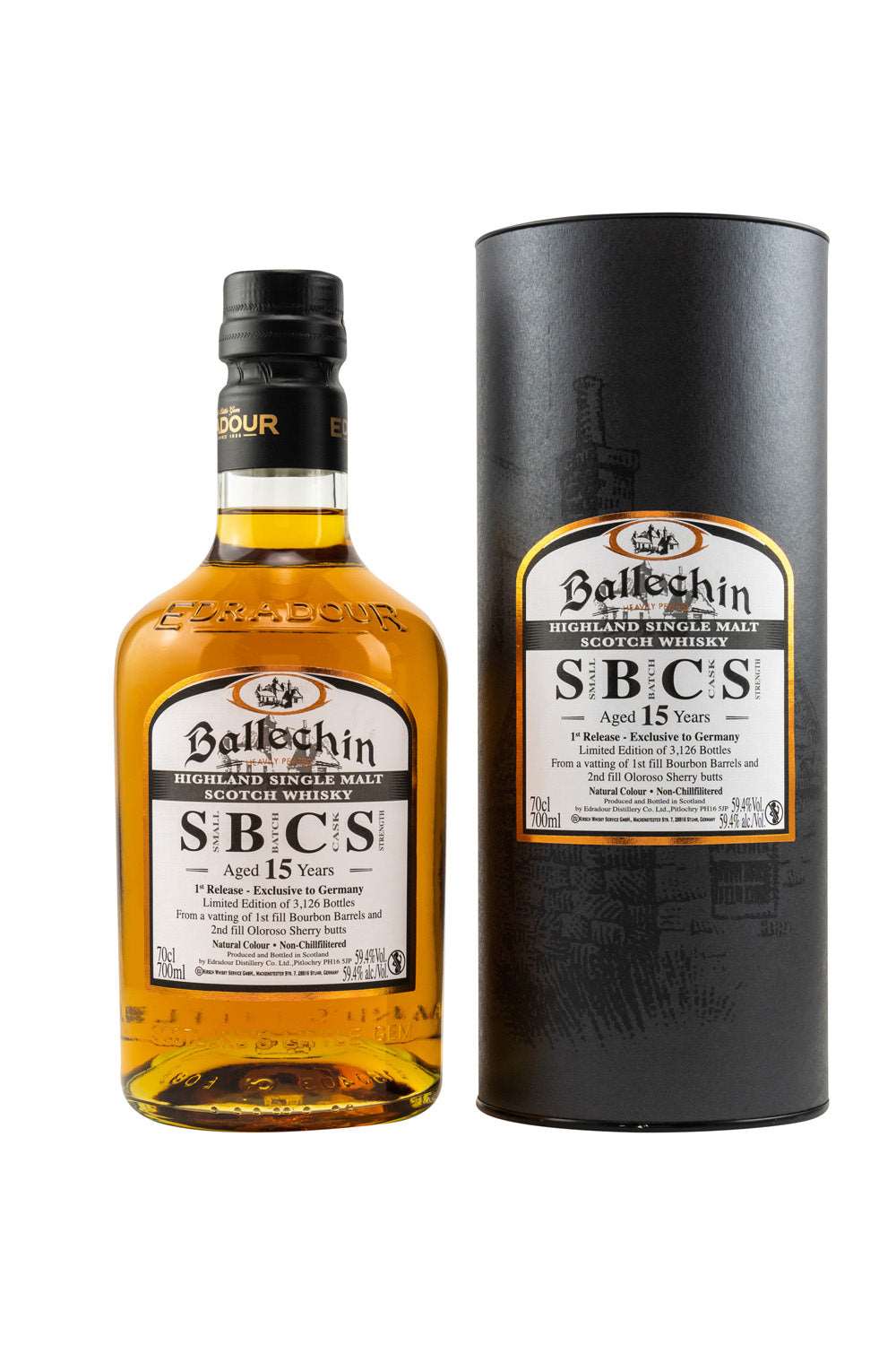 Ballechin SBCS 15 Jahre Small Batch #1 Cask Strength 59,4% vol. 700ml 1 - Maltimore - Premium Whisky Onlineshop