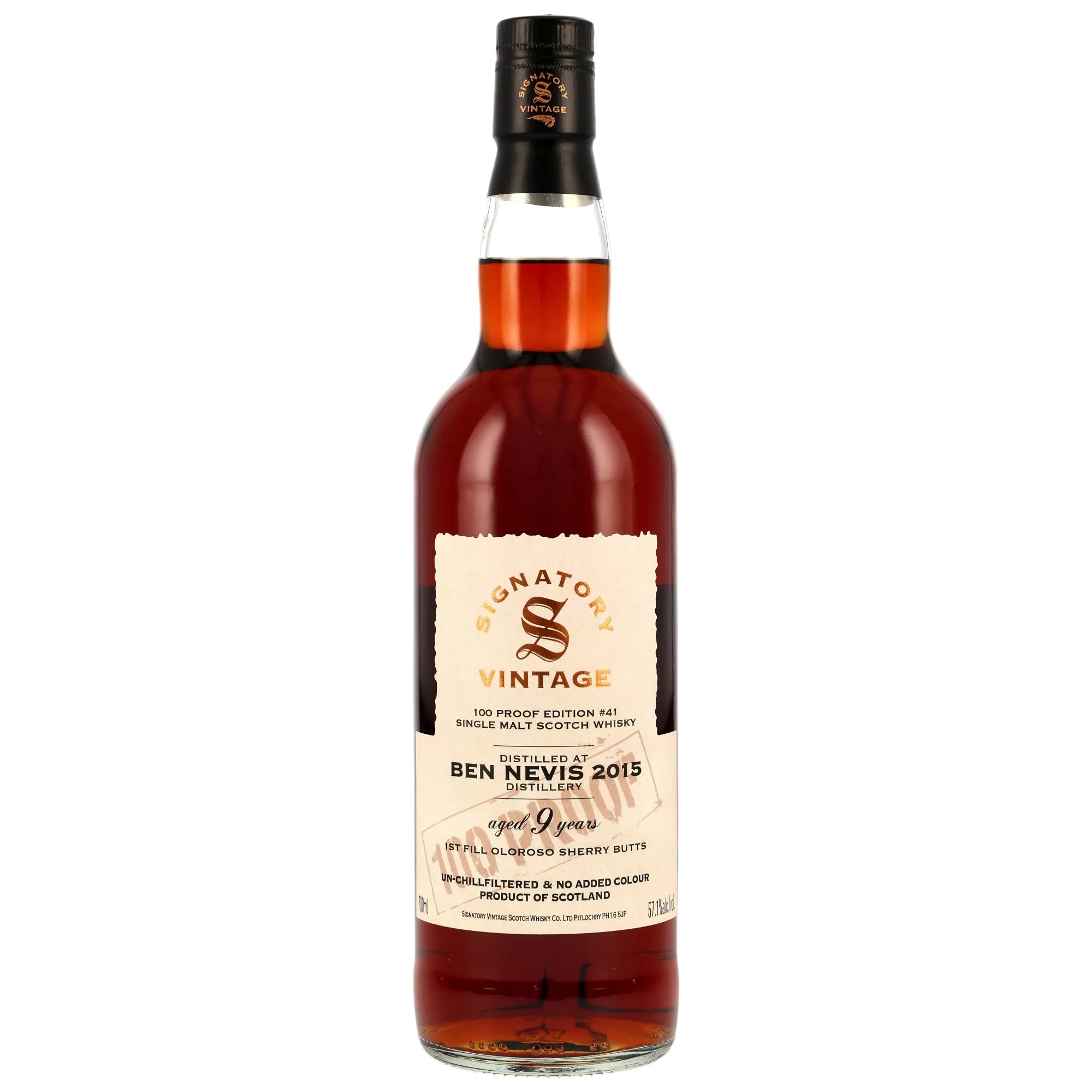 Ben Nevis 2015/2025 – 100 Proof Edition 41 57,1% vol. 700ml 1 - Maltimore - Premium Whisky Onlineshop