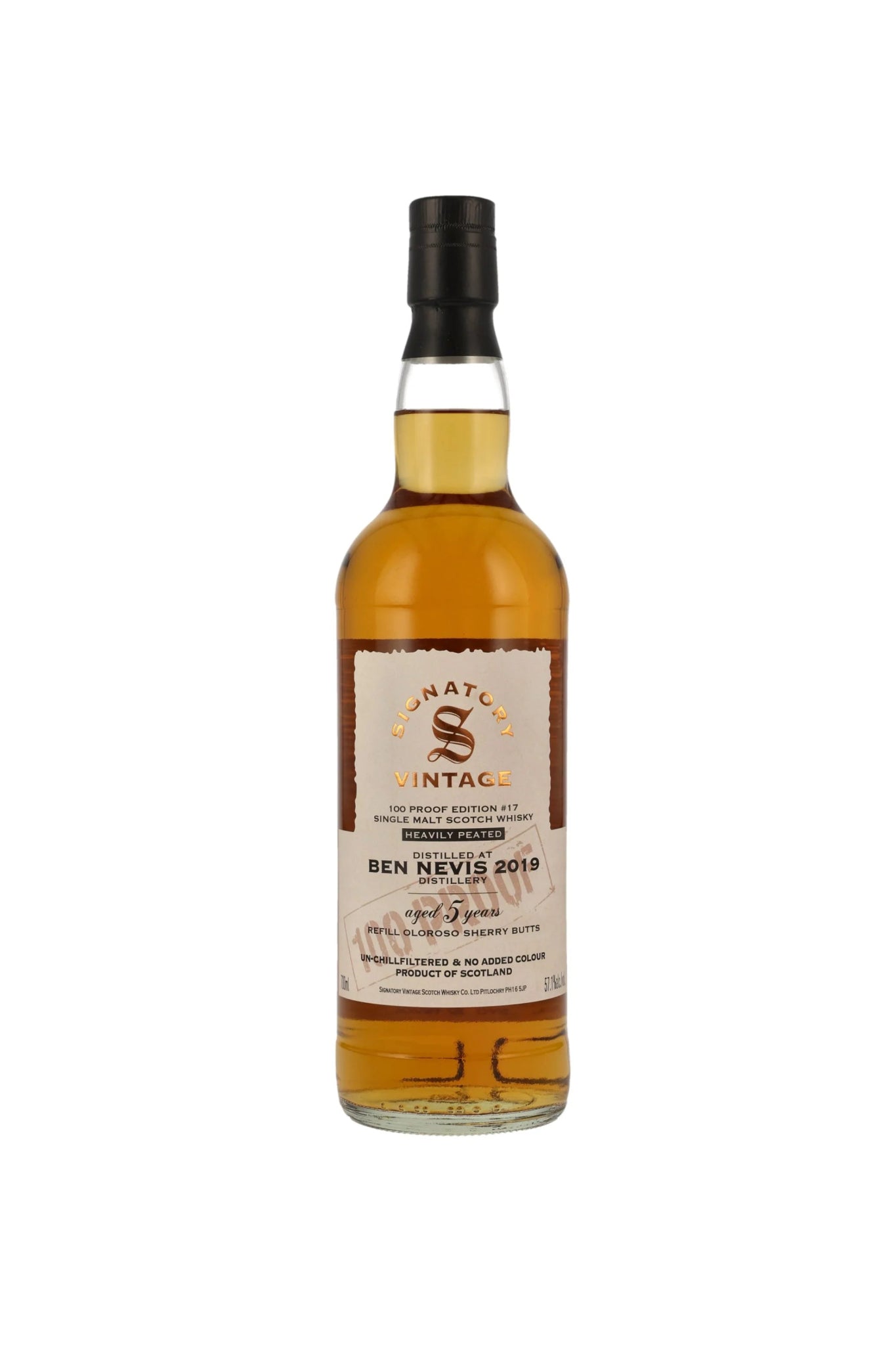 Ben Nevis Heavily Peated 2019 5 Jahre Signatory 100 Proof Edition #17 57,1% 700ml - Maltimore - Premium Whisky Onlineshop