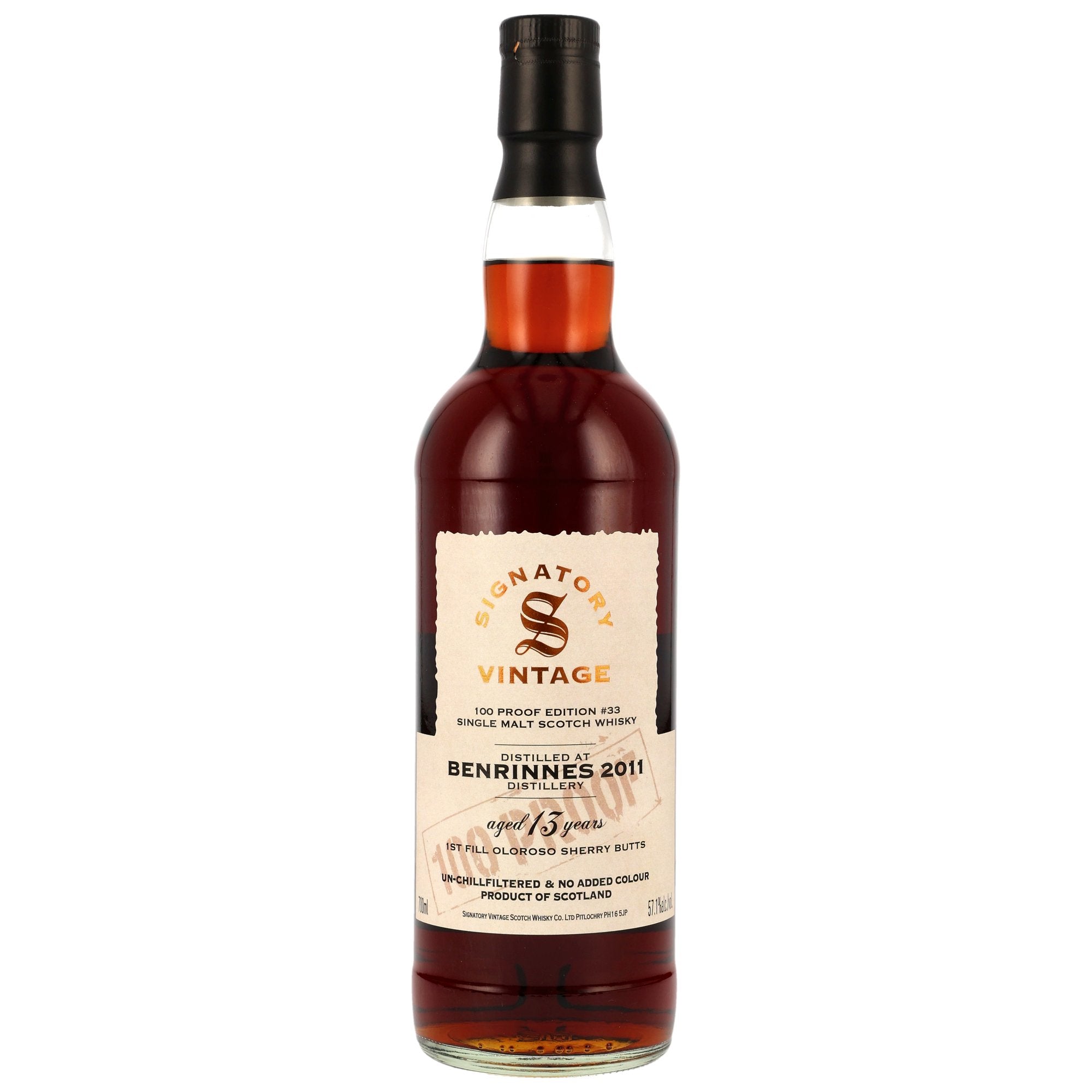 Benrinnes SV 2011/2024 Signatory 100 PROOF Edition #33 57,1% vol. 700ml 1 - Maltimore - Premium Whisky Onlineshop