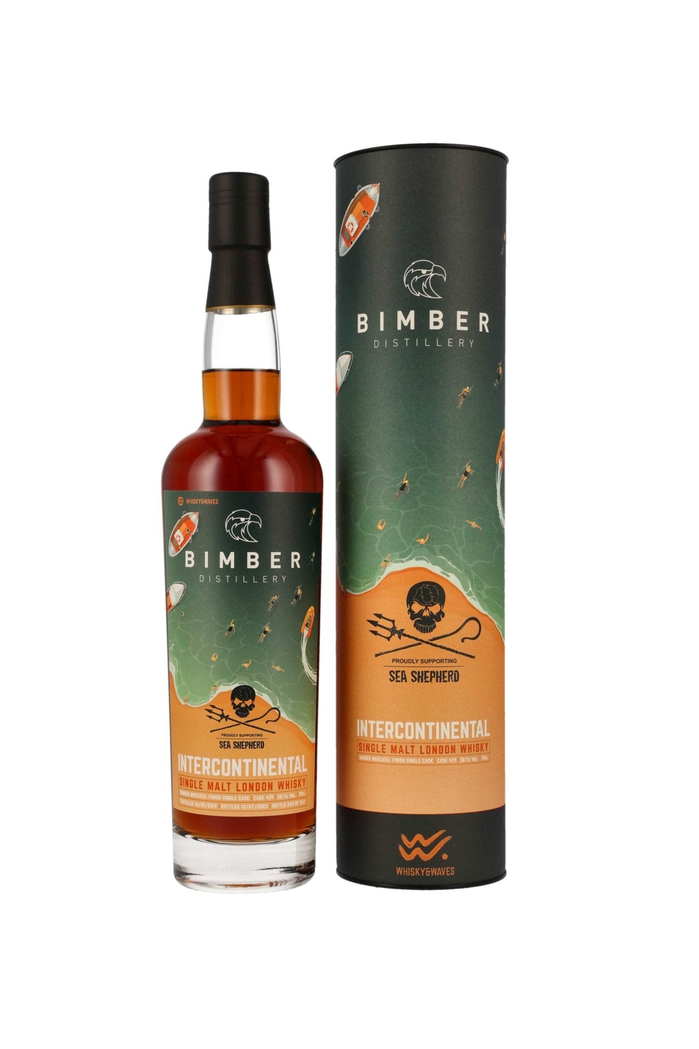 Bimber 2019/2023 Intercontinental Moscatel Finish #439 Sea Shepherd 58,1% vol. 700ml 1 - Maltimore - Premium Whisky Onlineshop