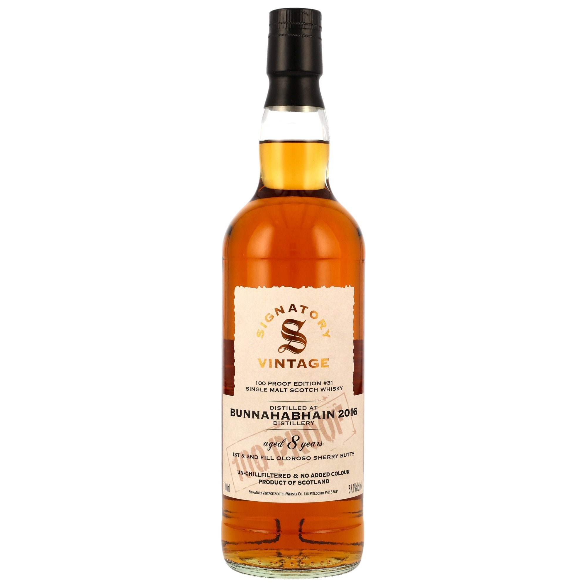 Bunnahabhain SV 2016/2024 Signatory 100 PROOF Edition #31 57,1% vol. 700ml 1 - Maltimore - Premium Whisky Onlineshop