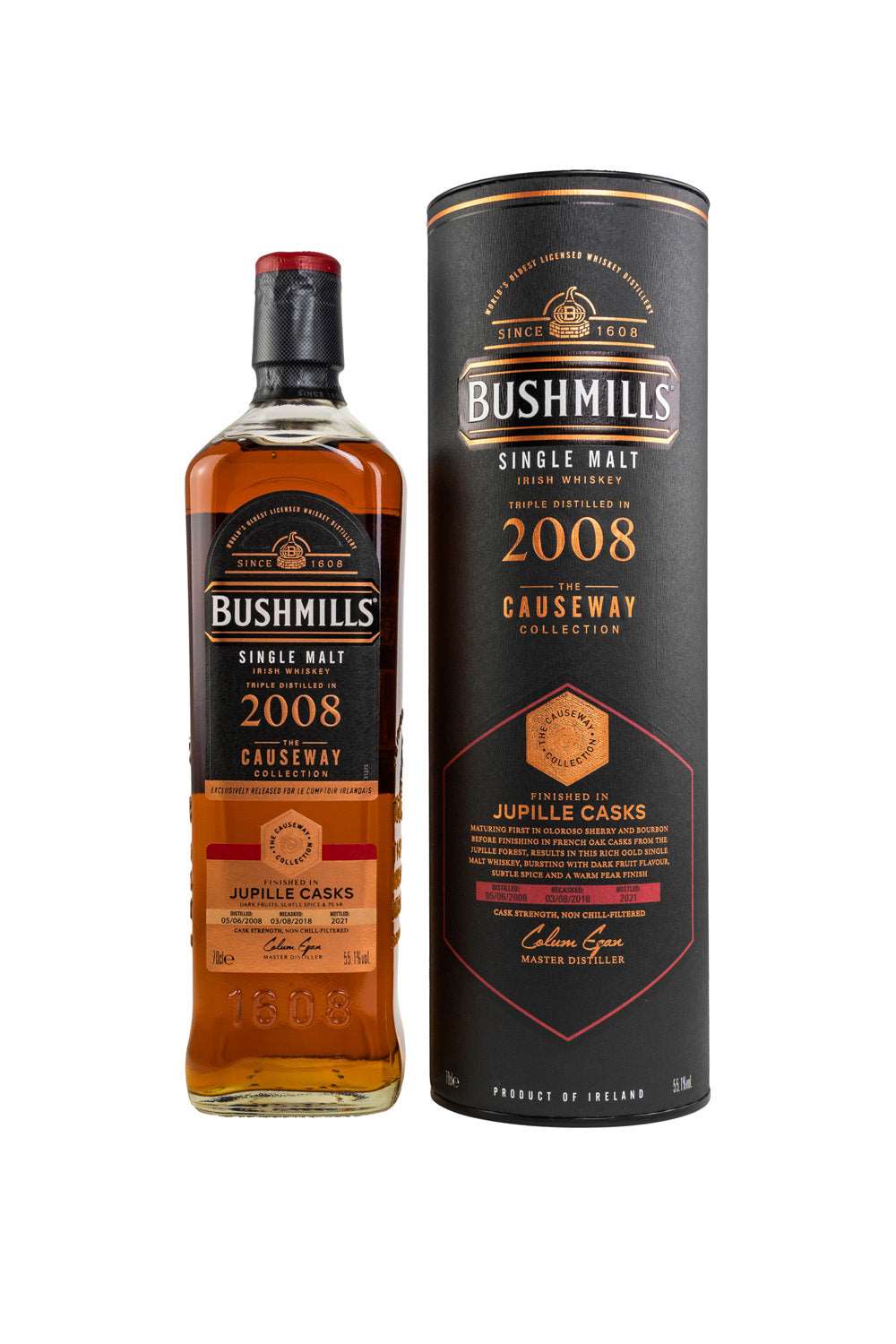 Bushmills 2008/2021 Jupille Cask The Causeway Collection Single Malt 55,1% 700ml 1 - Maltimore - Premium Whisky Onlineshop