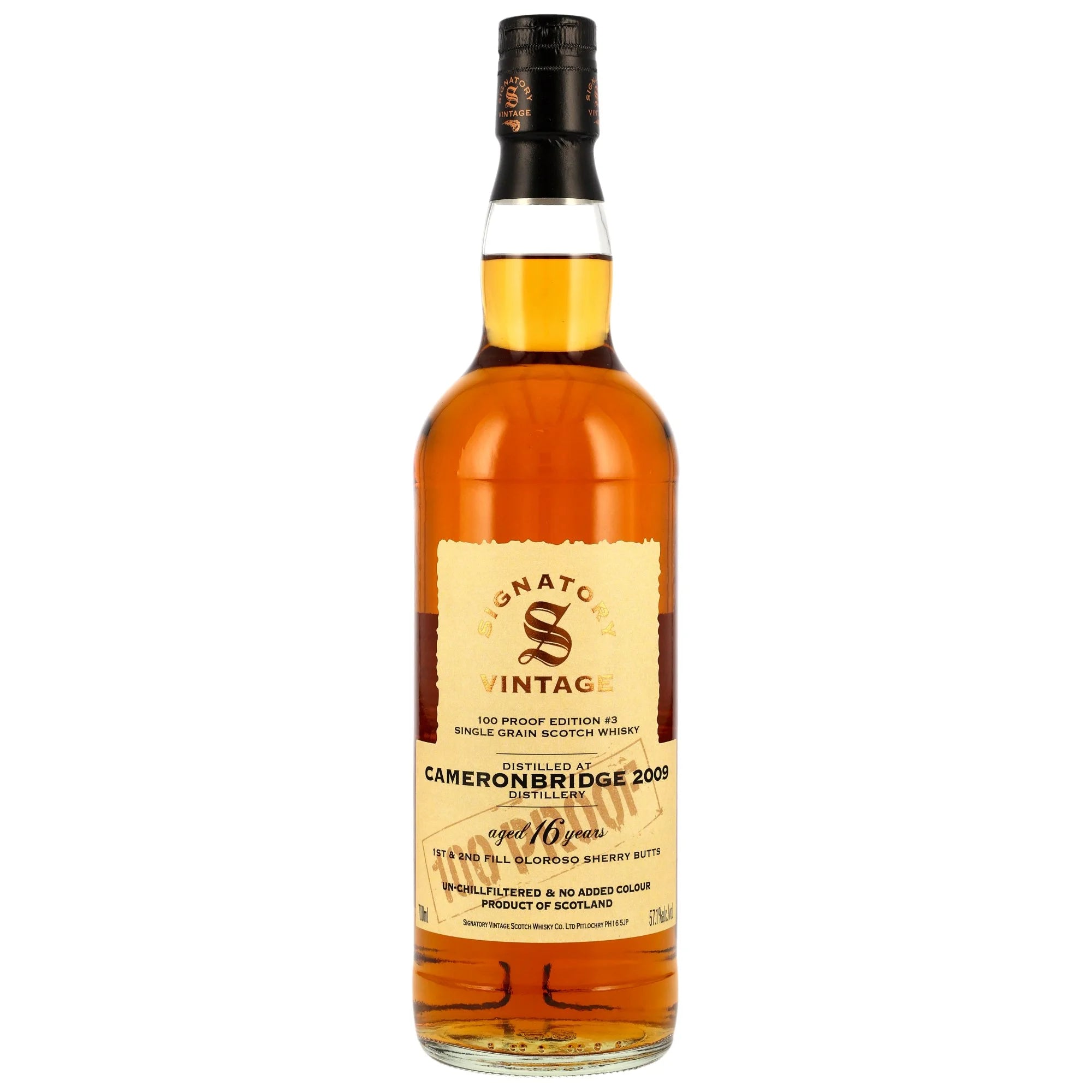 Cameronbridge 2009/2025 - 16 y.o. - Signatory 100 PROOF Grain Edition #3 57,1% vol. 700ml 1 - Maltimore - Premium Whisky Onlineshop