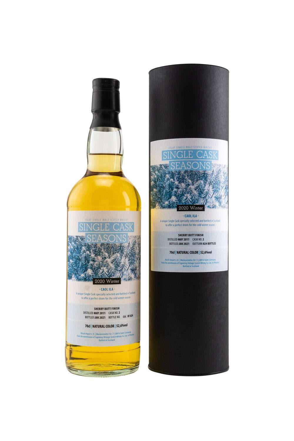 Caol Ila 2011/2021 SV Single Cask Seasons Winter 2020 Sherry Butt Finish #2 52,60% vol. 700ml 1 - Maltimore - Premium Whisky Onlineshop