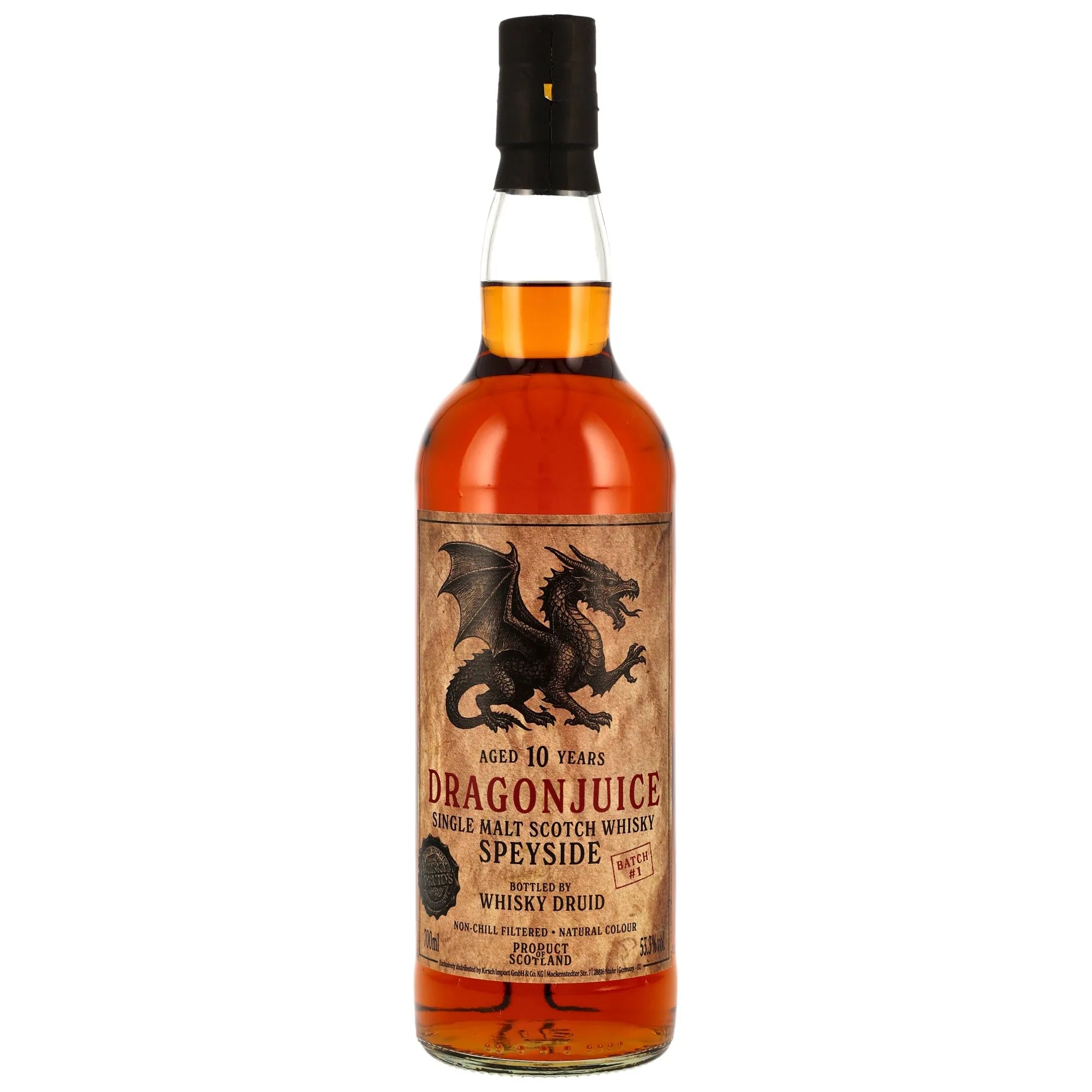 Dragonjuice 10 Jahre Speyside Single Malt Whisky Batch 1 Whisky Druid 53,3% vol. 700ml 1 - Maltimore - Premium Whisky Onlineshop