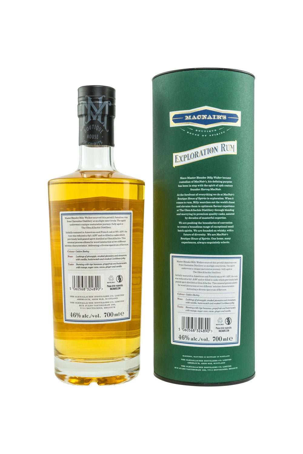Exploration Rum Jamaica – Peated MacNair’s Boutique House of Spirits 46% vol. 700ml 2 - Maltimore - Premium Whisky Onlineshop