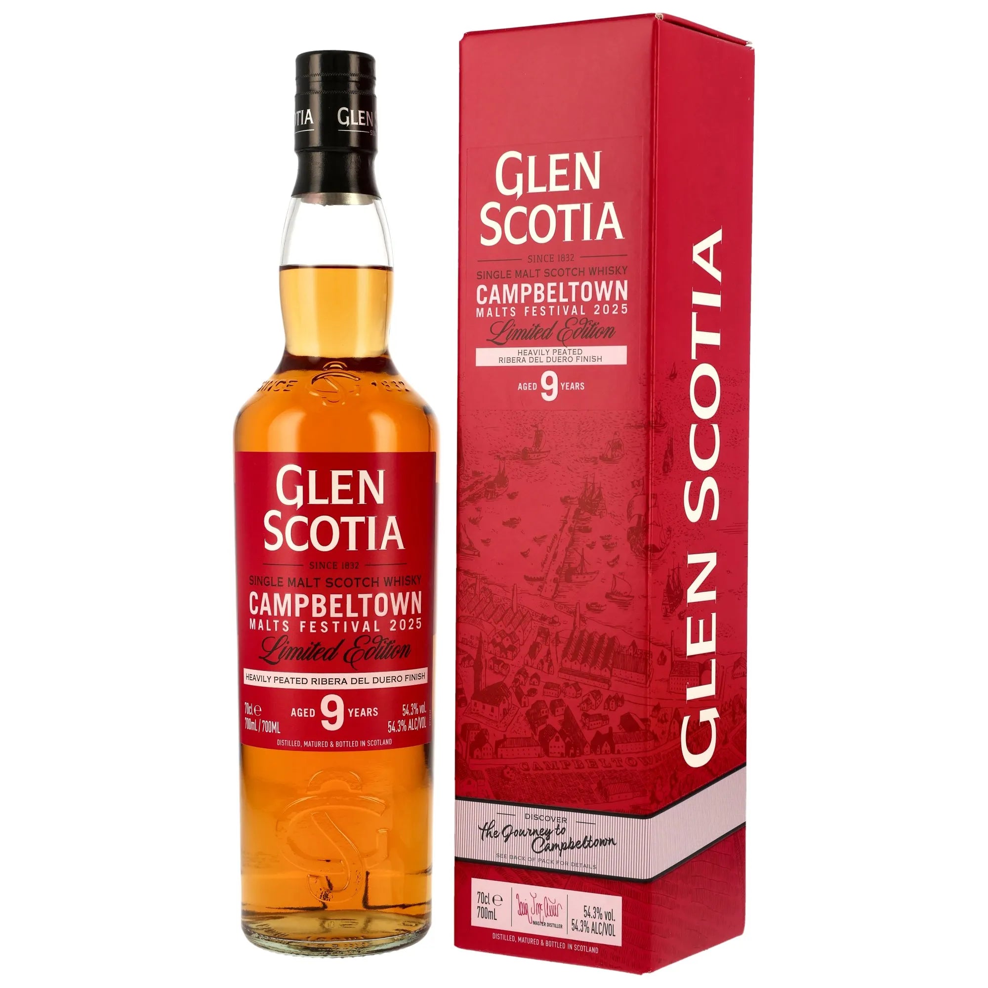 Glen Scotia 9 Jahre Festival Edition 2025 Ribera Del Duero Finish 54,3% vol. 700ml 1 - Maltimore - Premium Whisky Onlineshop