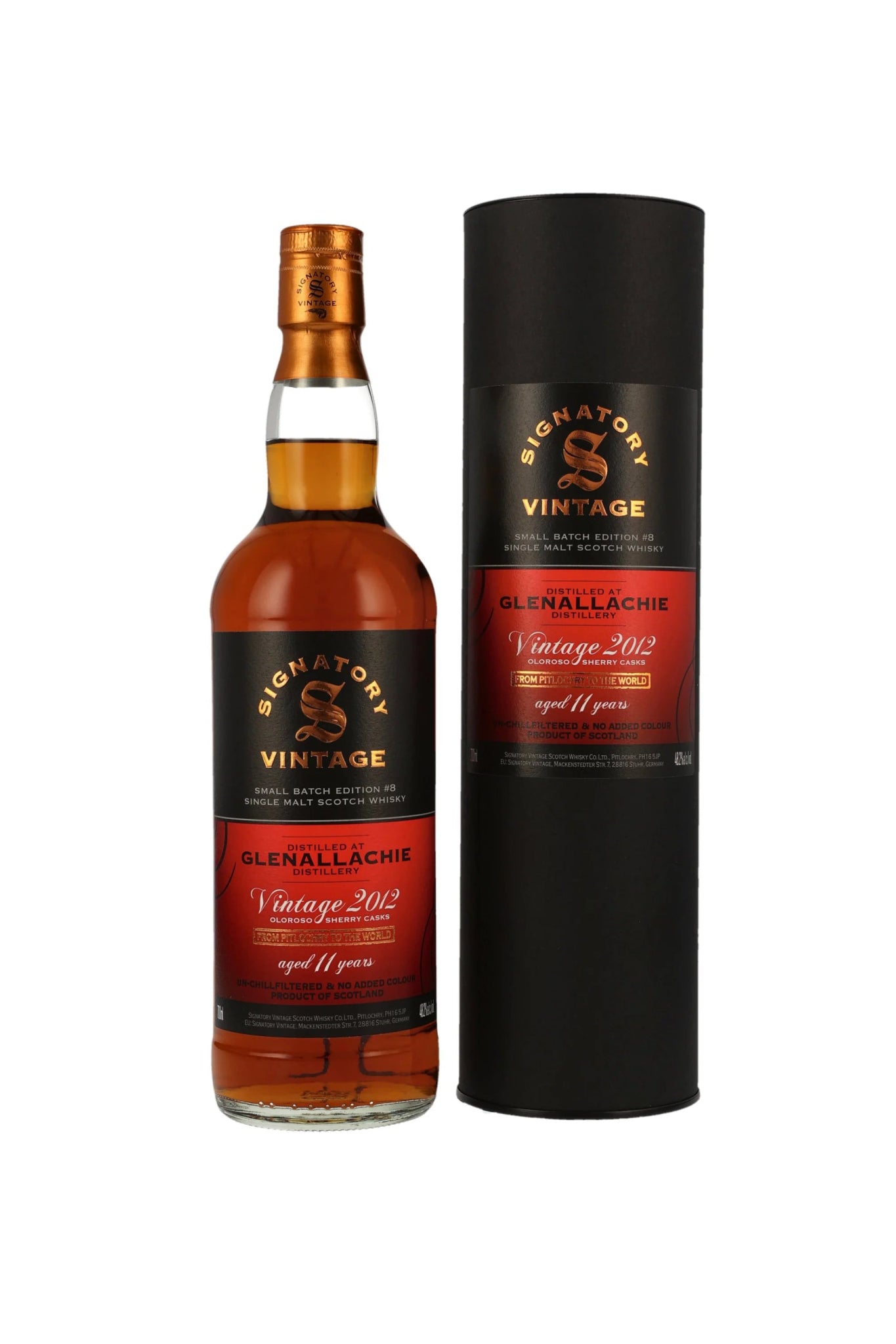 Glenallachie 2012/2024 Signatory Small Batch Edition #8 48,2% vol. 700ml - Maltimore - Premium Whisky Onlineshop