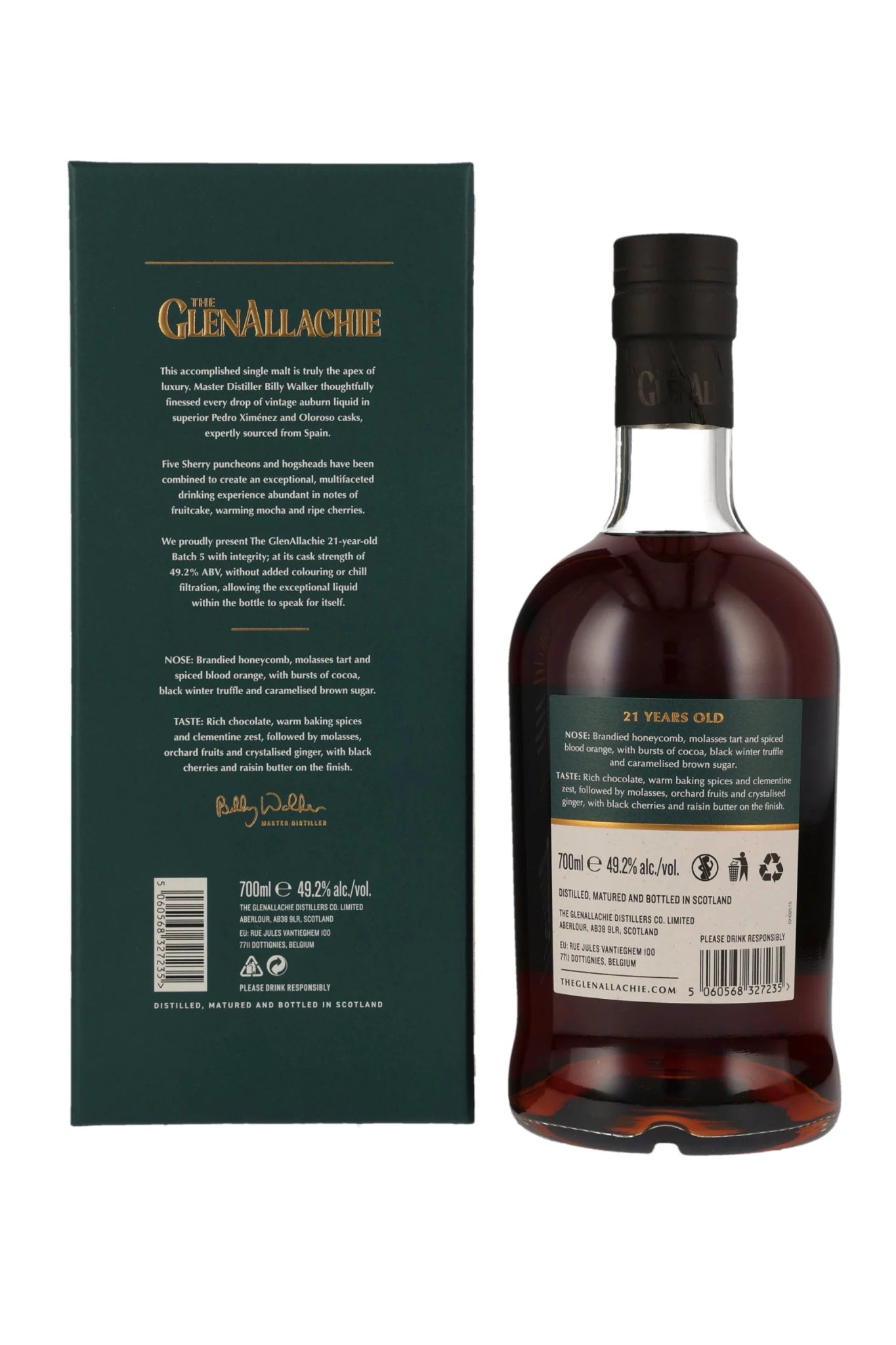 GlenAllachie 21 Jahre Batch 5 Single Malt Whisky 49,2% vol. 700ml - Maltimore - Premium Whisky Onlineshop