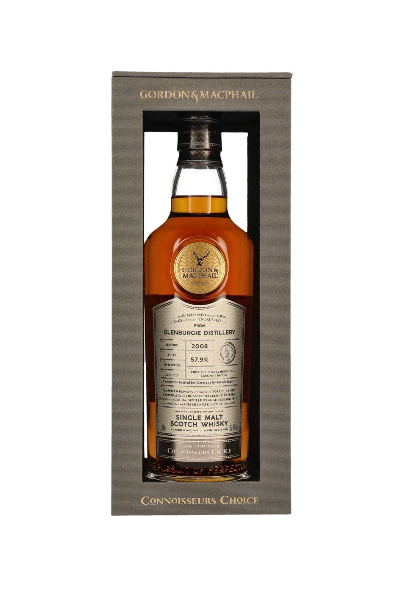 Glenburgie 2008/2023 Gordon & MacPhail CC CS NEW RANGE KIRSCH 57,9% vol. 700ml 1 - Maltimore - Premium Whisky Onlineshop