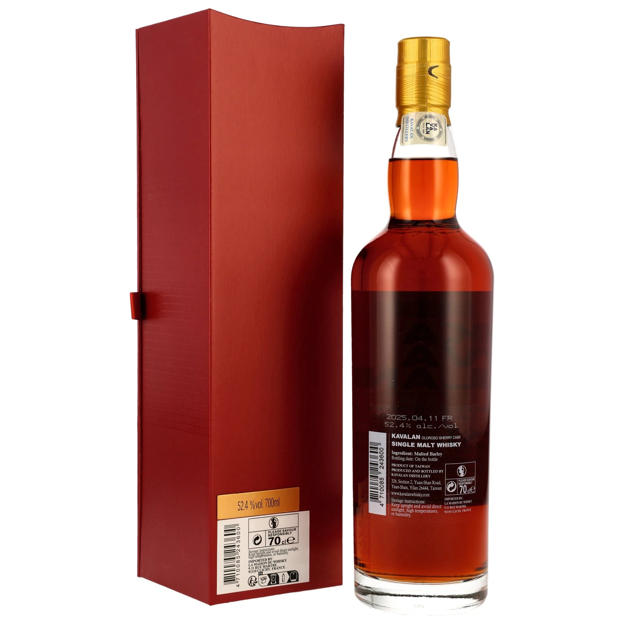 Kavalan Solist - Oloroso Sherry Cask - 52,4% vol. 700ml 2 - Maltimore.de - Premium Whisky Onlineshop