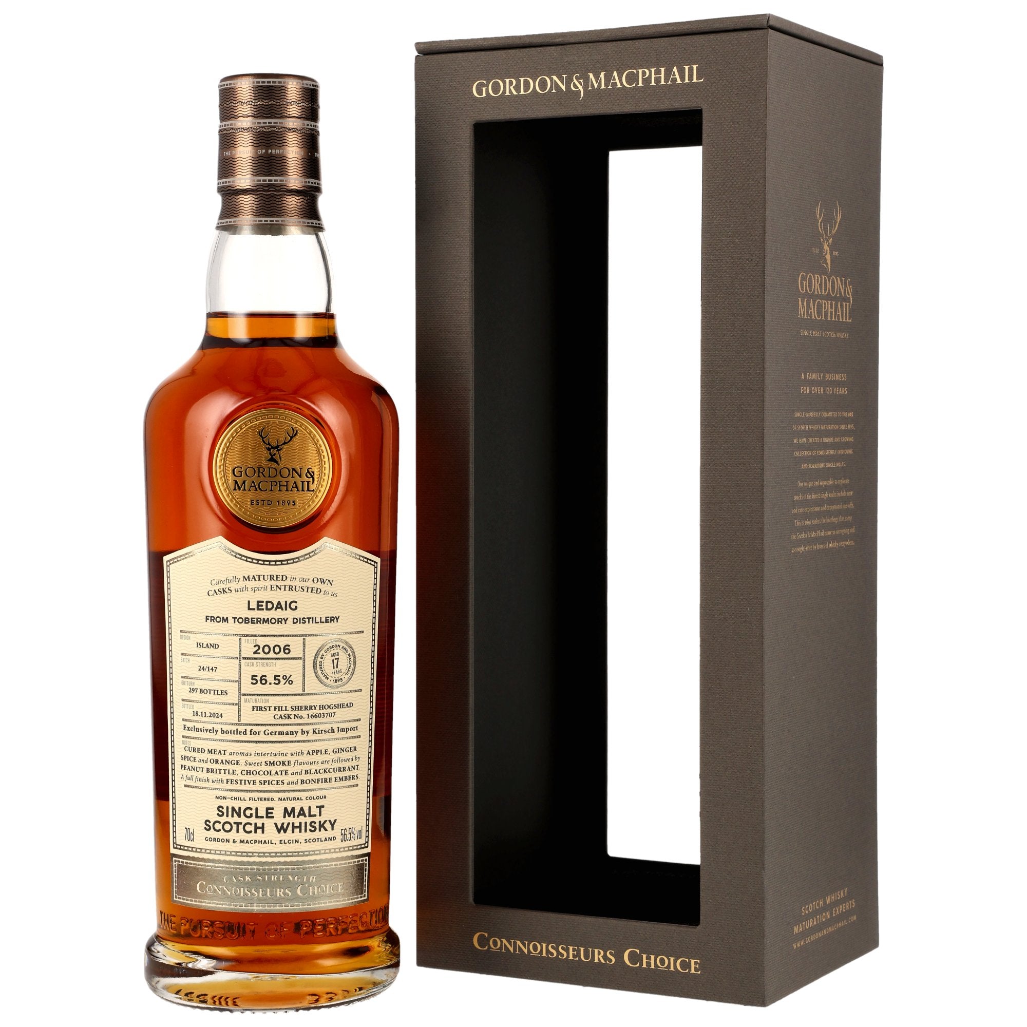 Ledaig 2006/2024 GM CC Cask Strength by Kirsch Import #16603707 56,5% vol. 700ml 1 - Maltimore - Premium Whisky Onlineshop