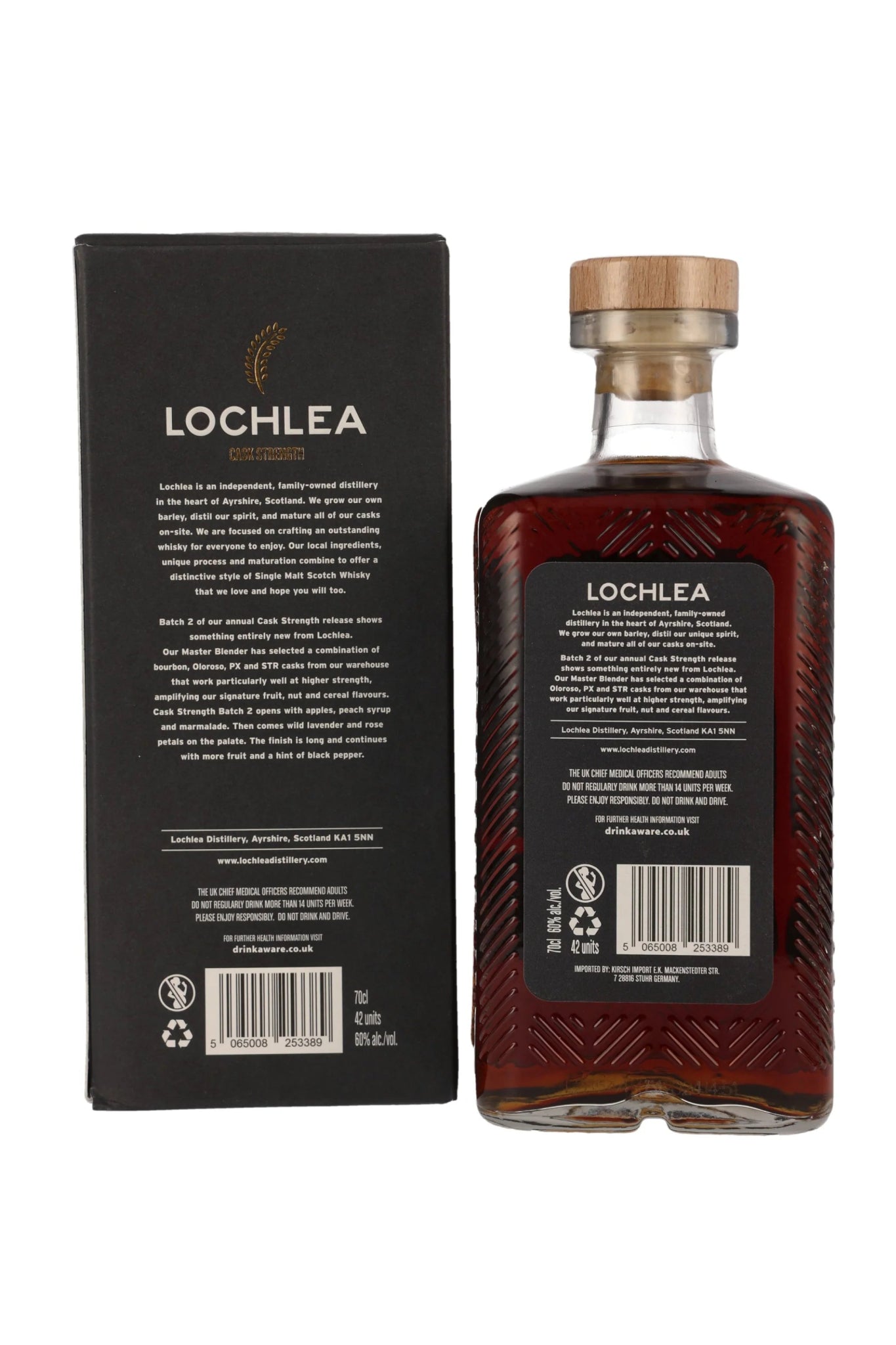 Lochlea Cask Strength Batch #2 Single Malt Scotch Whisky 60% vol. 700ml 2 - Maltimore - Premium Whisky Onlineshop