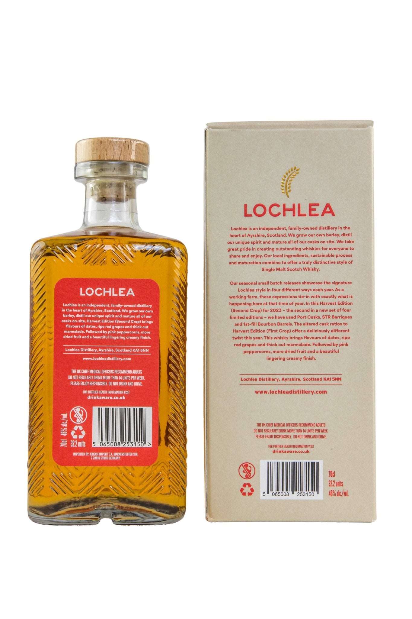 Lochlea Distillery Harvest Edition 2nd Crop Lowland Single Malt Scotch Whisky 46% vol. 700ml 2 - Maltimore - Premium Whisky Onlineshop
