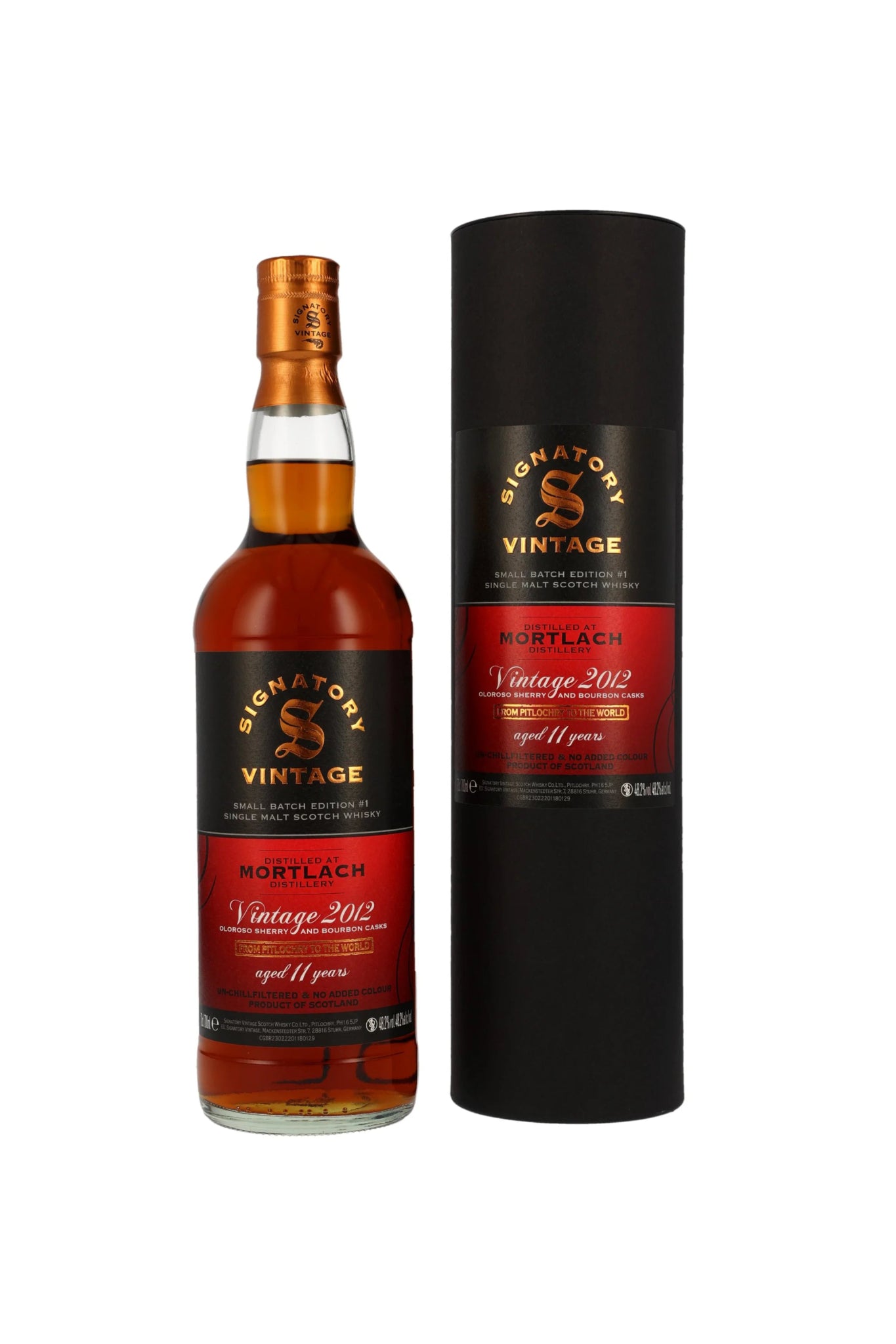 Mortlach 2012/2023 SV Signatory Small Batch Edition #1 48,2% vol. 700ml 1 - Maltimore - Premium Whisky Onlineshop