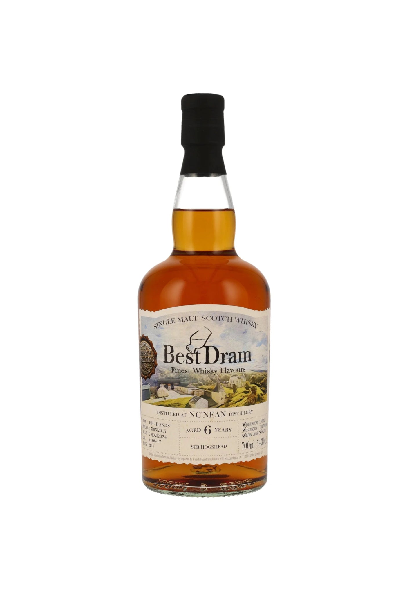 Nc’nean 6 y.o. STR Hogshead Best Dram Highland Single Malt Scotch Whisky 54,3% vol. 700ml - Maltimore - Premium Whisky Onlineshop