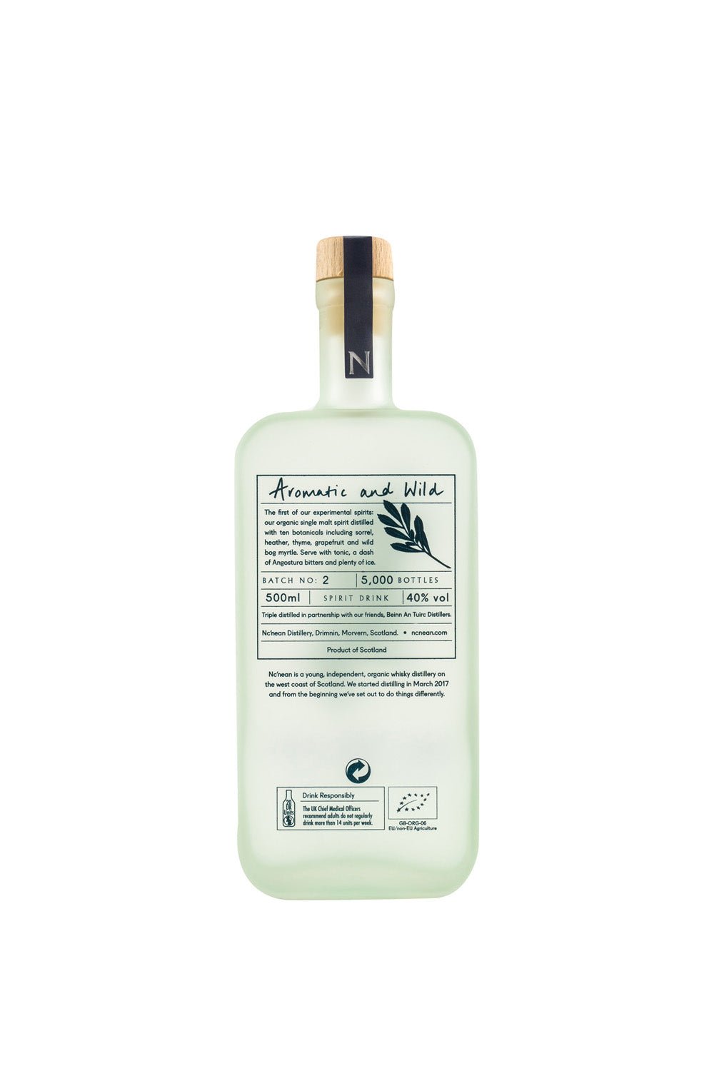 Nc'Nean Botanical Spirit Organic 40% vol. 500ml 2 - Maltimore - Premium Whisky Onlineshop