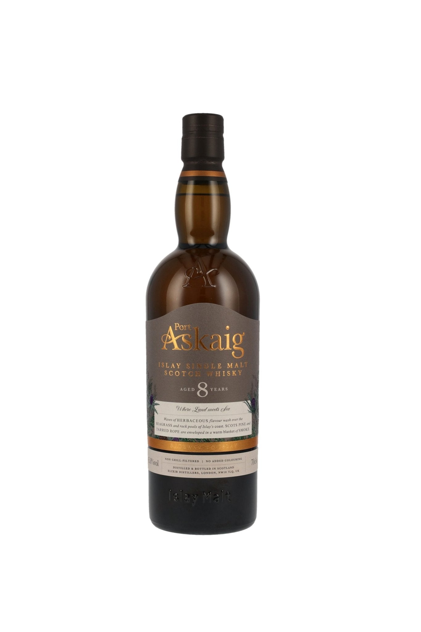 Port Askaig 8 Years Islay Single Malt Whisky Neue Ausstattung 45,8% 700ml 1 - Maltimore - Premium Whisky Onlineshop