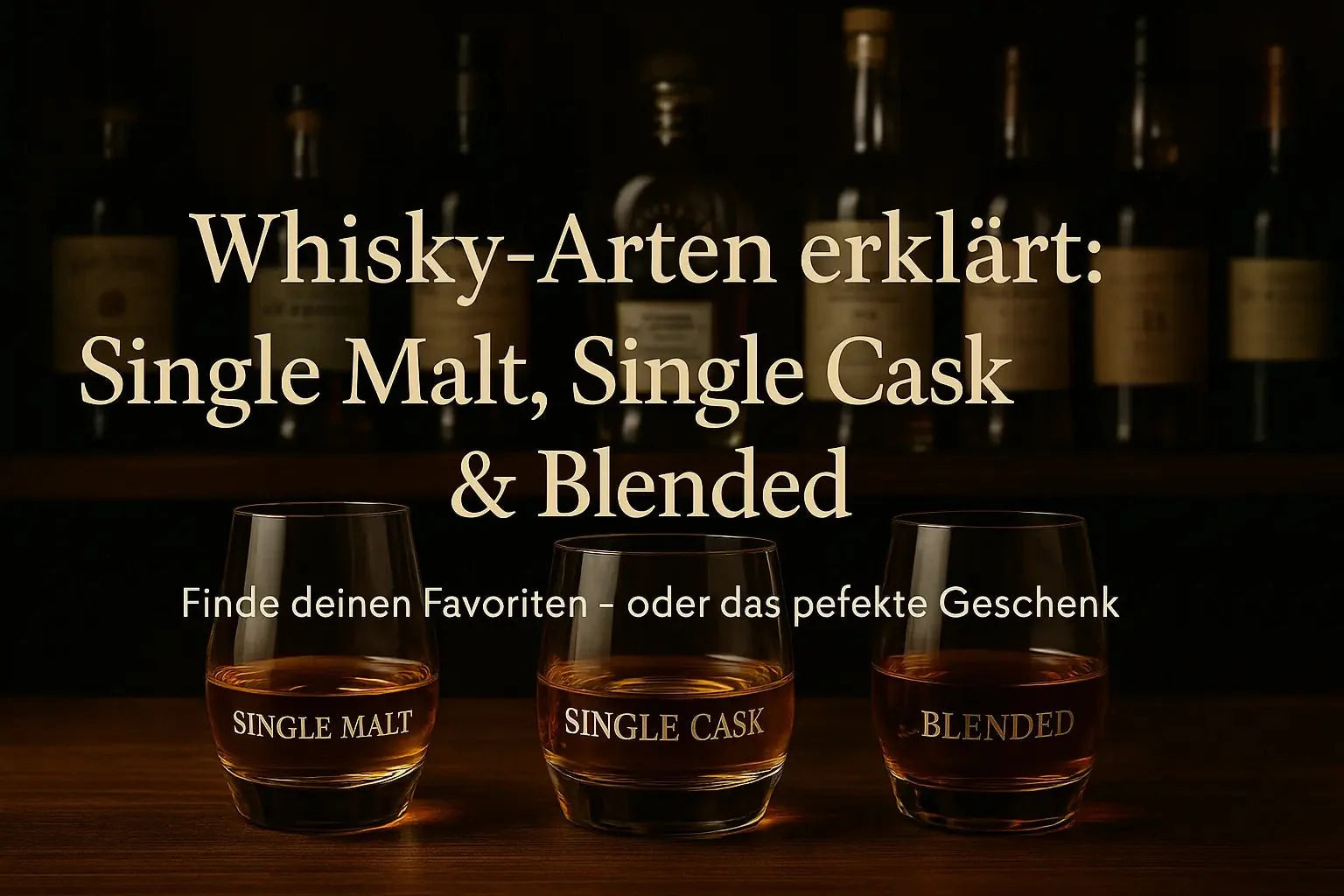 Whisky-Arten einfach erklärt – Single Malt, Single Cask, Blend und Grain