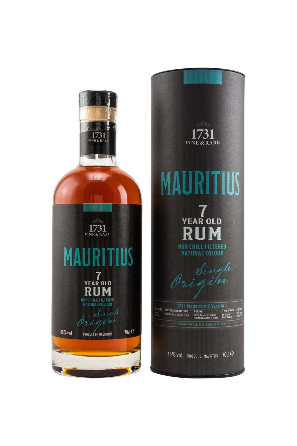 1731 Fine & Rare Mauritius (Grays Inc. Ltd) 7 years old Rum 46% vol. 700ml - Maltimore - Premium Whisky Onlineshop