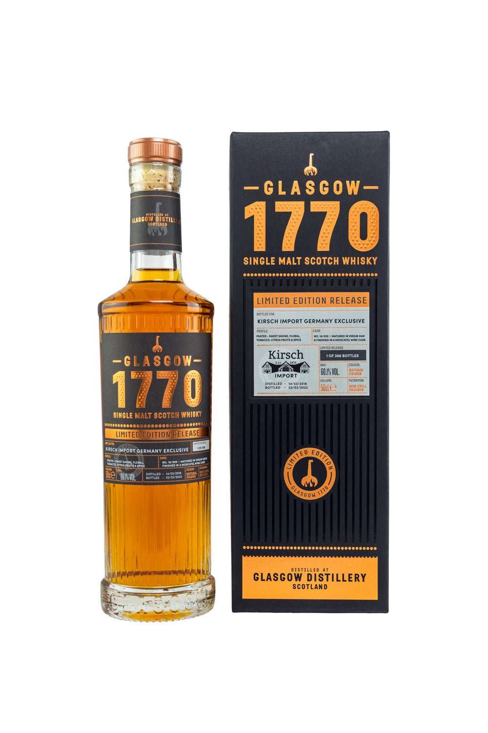 1770 Glasgow Distillery 2018/2022 Single Cask #18/959 for Kirsch 61,7% vol. 500ml - Maltimore - Premium Whisky Onlineshop