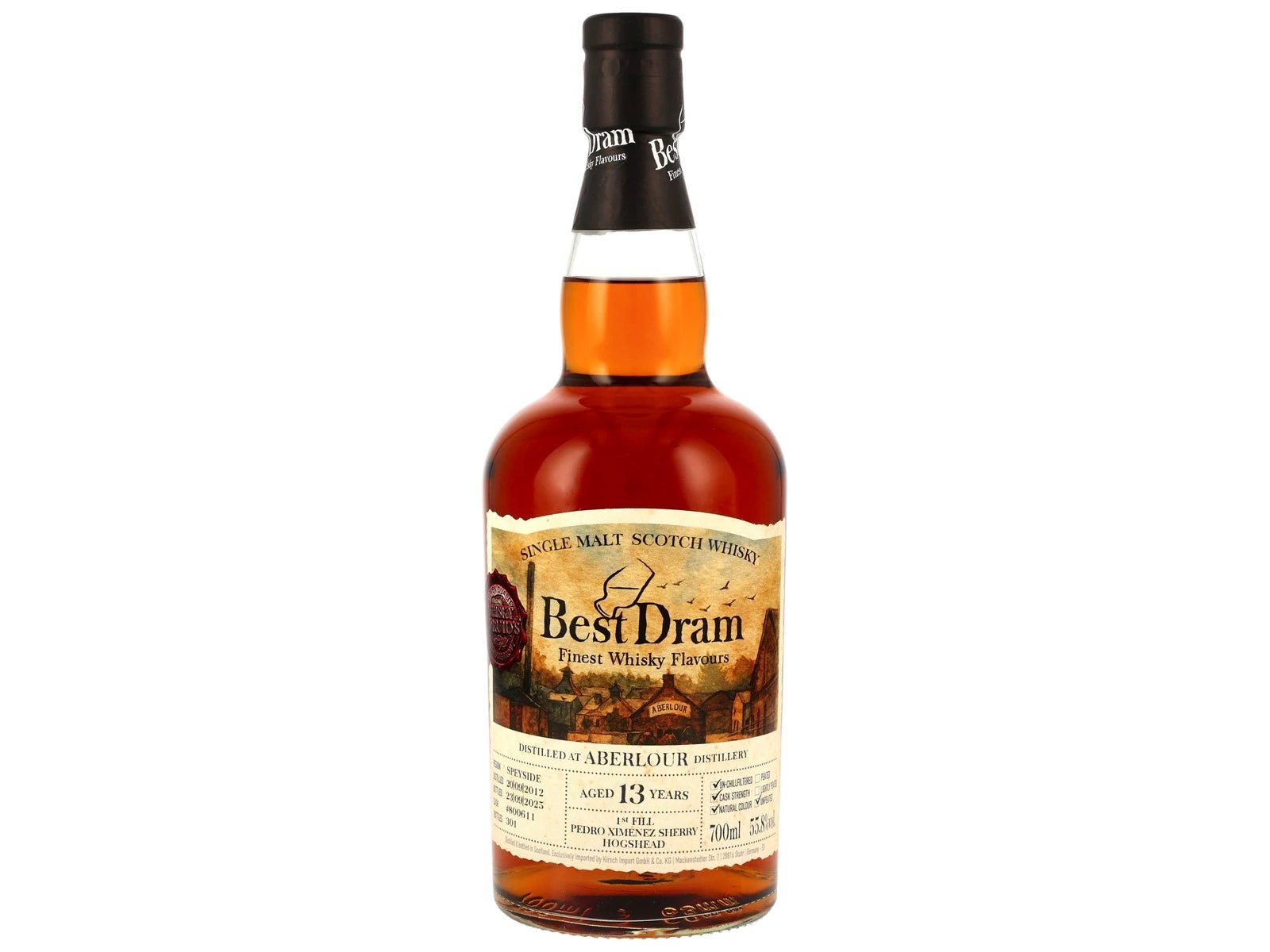 Aberlour 2012/2025 – PX Sherry Hogshead Best Dram 800611 55,8% vol. 700ml 1 - Maltimore.de - Premium Whisky Onlineshop