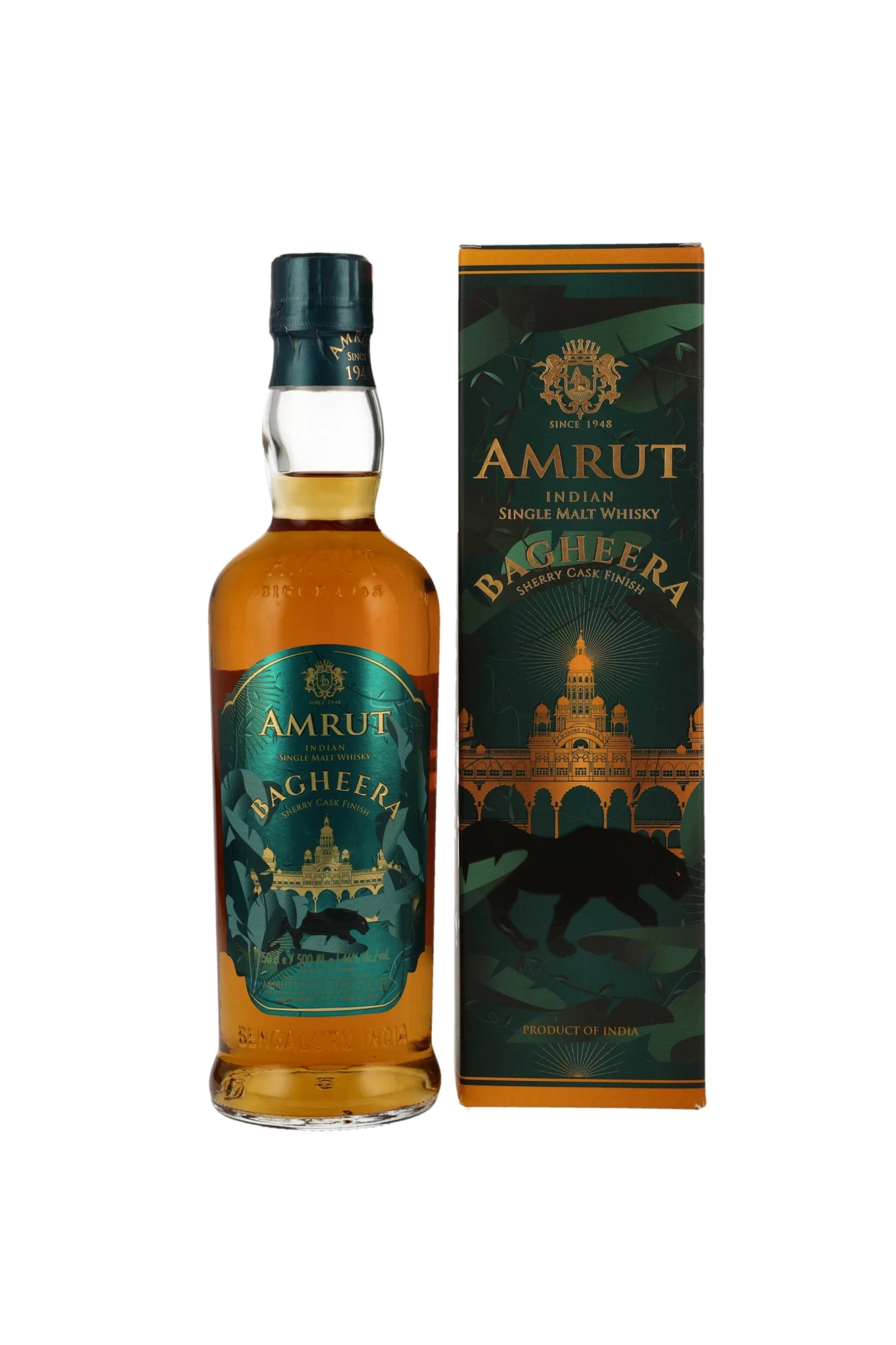 Amrut Bagheera Sherry Cask Finish Indian Single Malt Whisky vol. 500ml - Maltimore - Premium Whisky Onlineshop