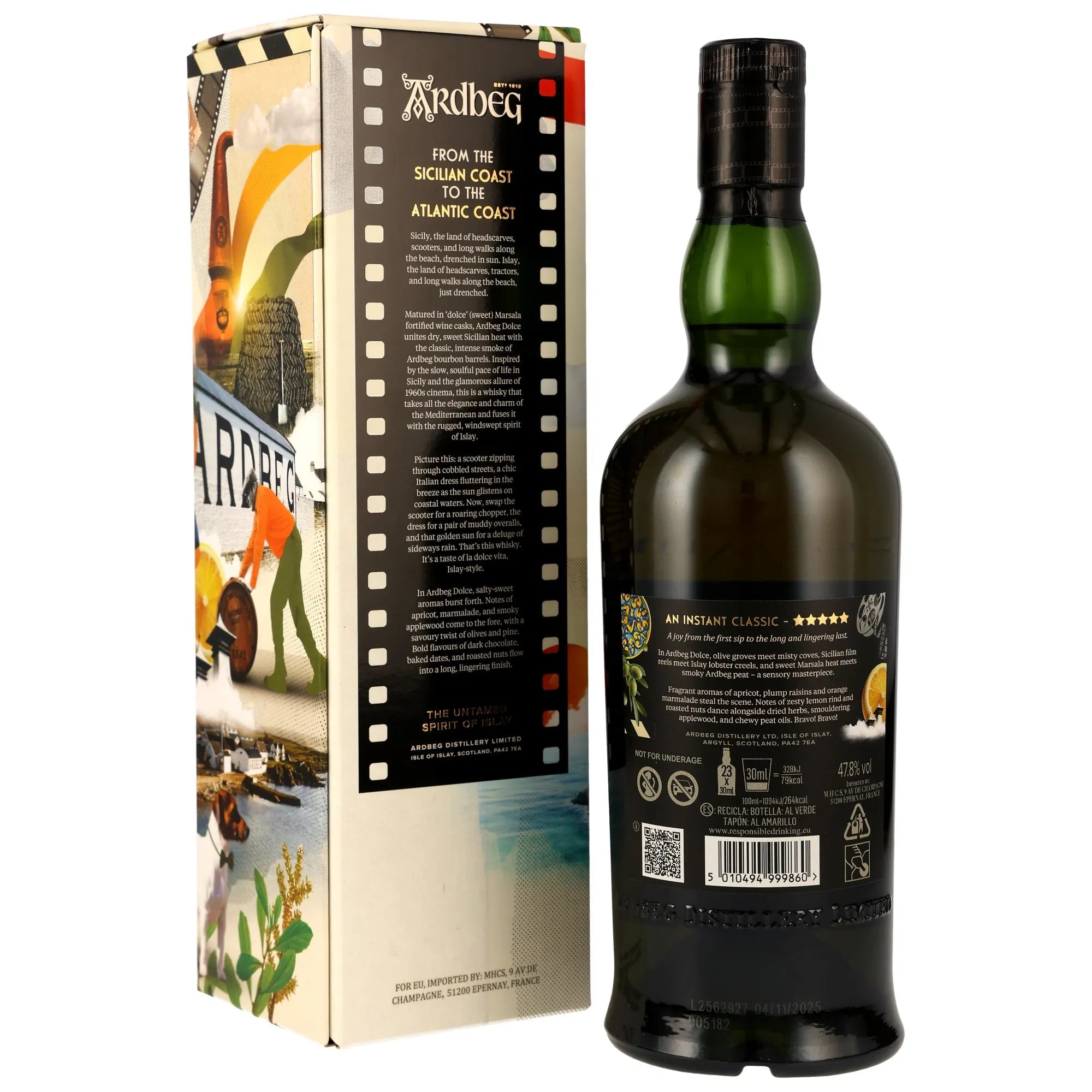Ardbeg Dolce Sicilian Marsala Wine Casks & Bourbon Barrels 47,8% vol. 700ml 2 - Maltimore.de - Premium Whisky Onlineshop