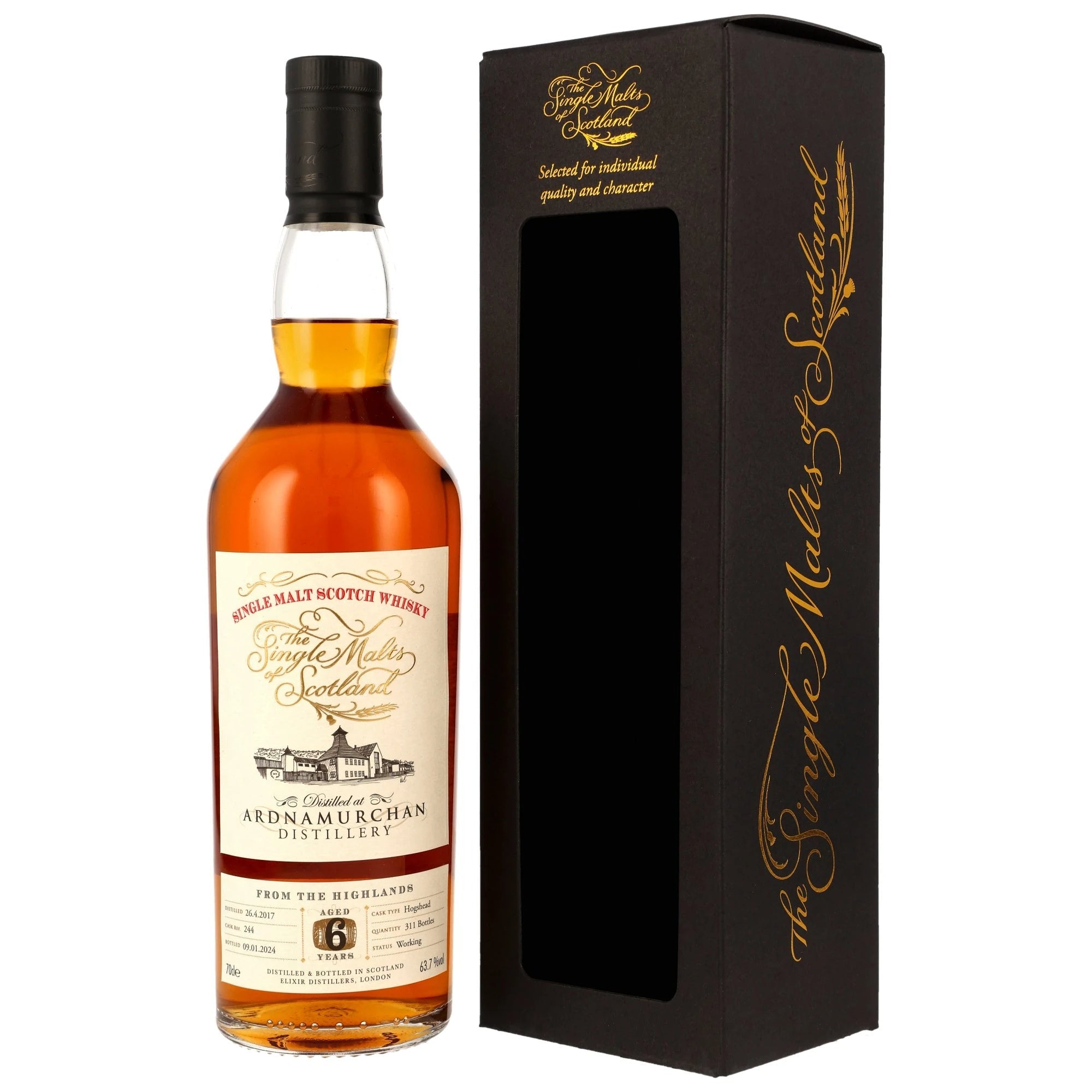 Ardnamurchan 2017/2024 - 6 y.o. - Hogshead 244 (SMoS) 63,7% vol. 700ml 1 - Maltimore.de - Premium Whisky Onlineshop