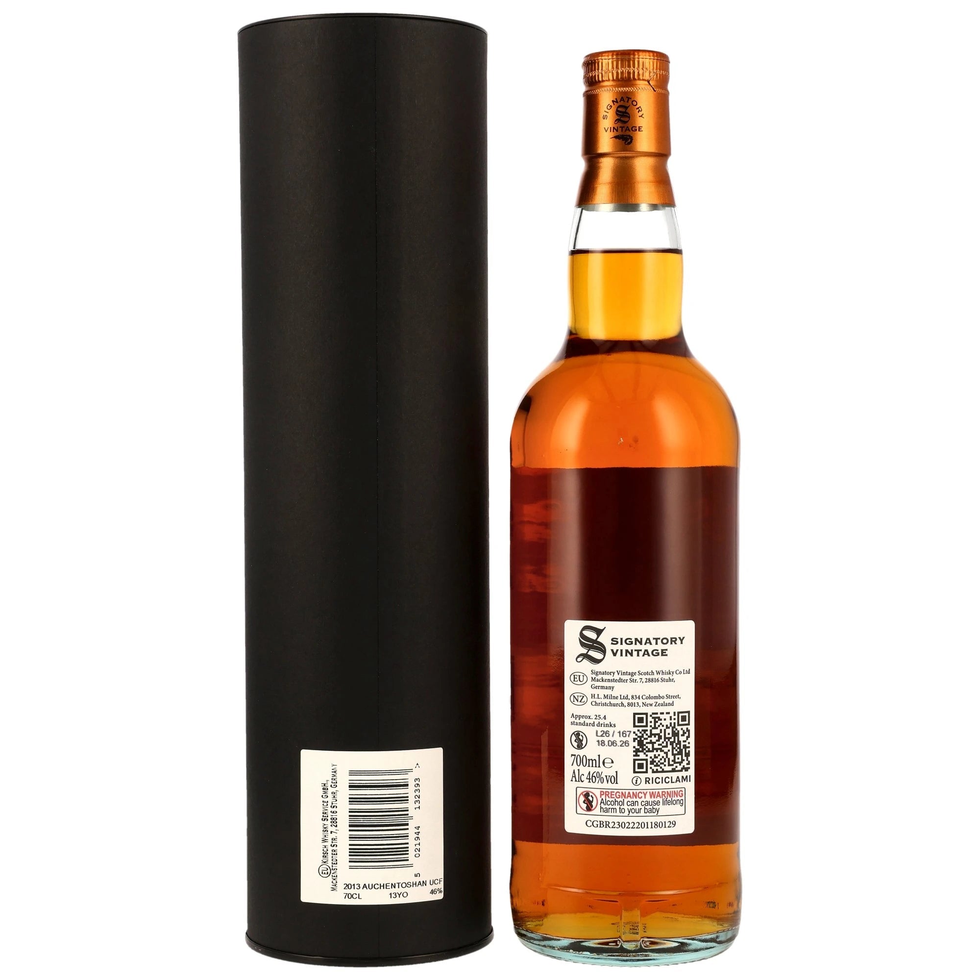 Auchentoshan 2013/2026 Signatory Un-Chillfiltered 1st Fill Amontillado Sherry Casks Finish 46% vol. 700ml 2 - Maltimore.de - Premium Whisky Onlineshop