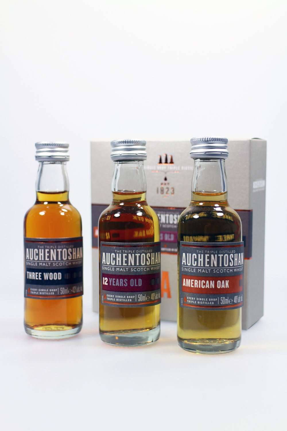 Auchentoshan Miniaturen Set 3x50ml Tasting Set - Maltimore - Premium Whisky Onlineshop