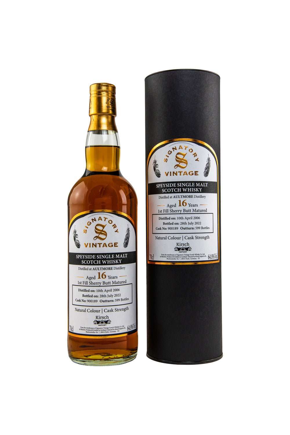 Aultmore 2006/2022 SV #900189 Signatory Vintage Cask Strength 64,8% vol. 700ml 1 - Maltimore - Premium Whisky Onlineshop