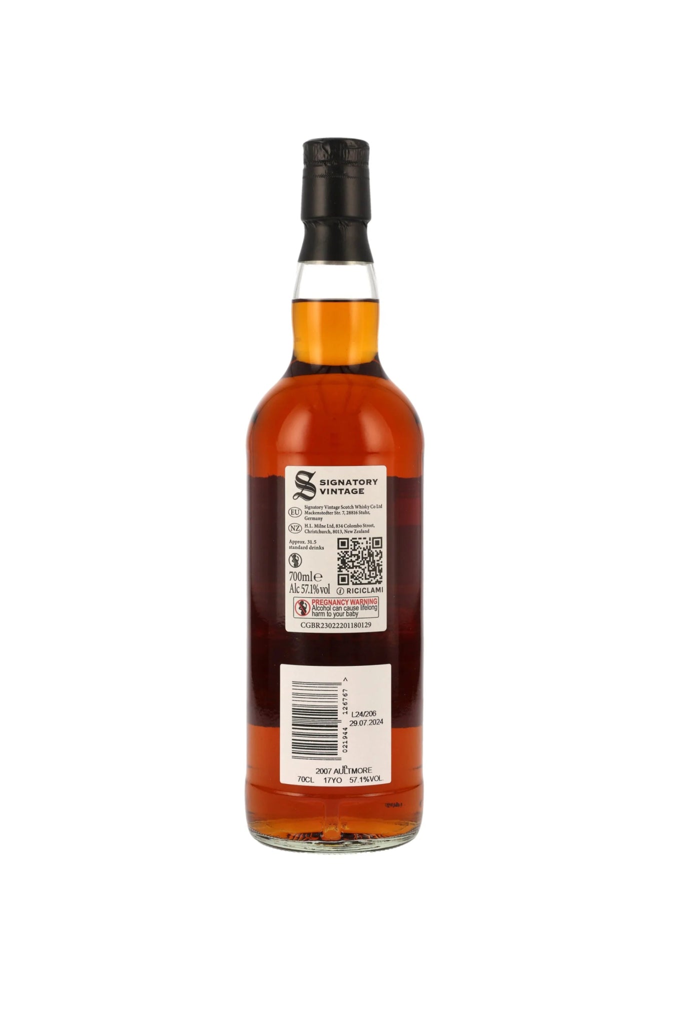 Aultmore 2007 SV 17 Jahre Signatory 100 PROOF Exceptional Cask Edition #5 57,1% 700ml - Maltimore - Premium Whisky Onlineshop