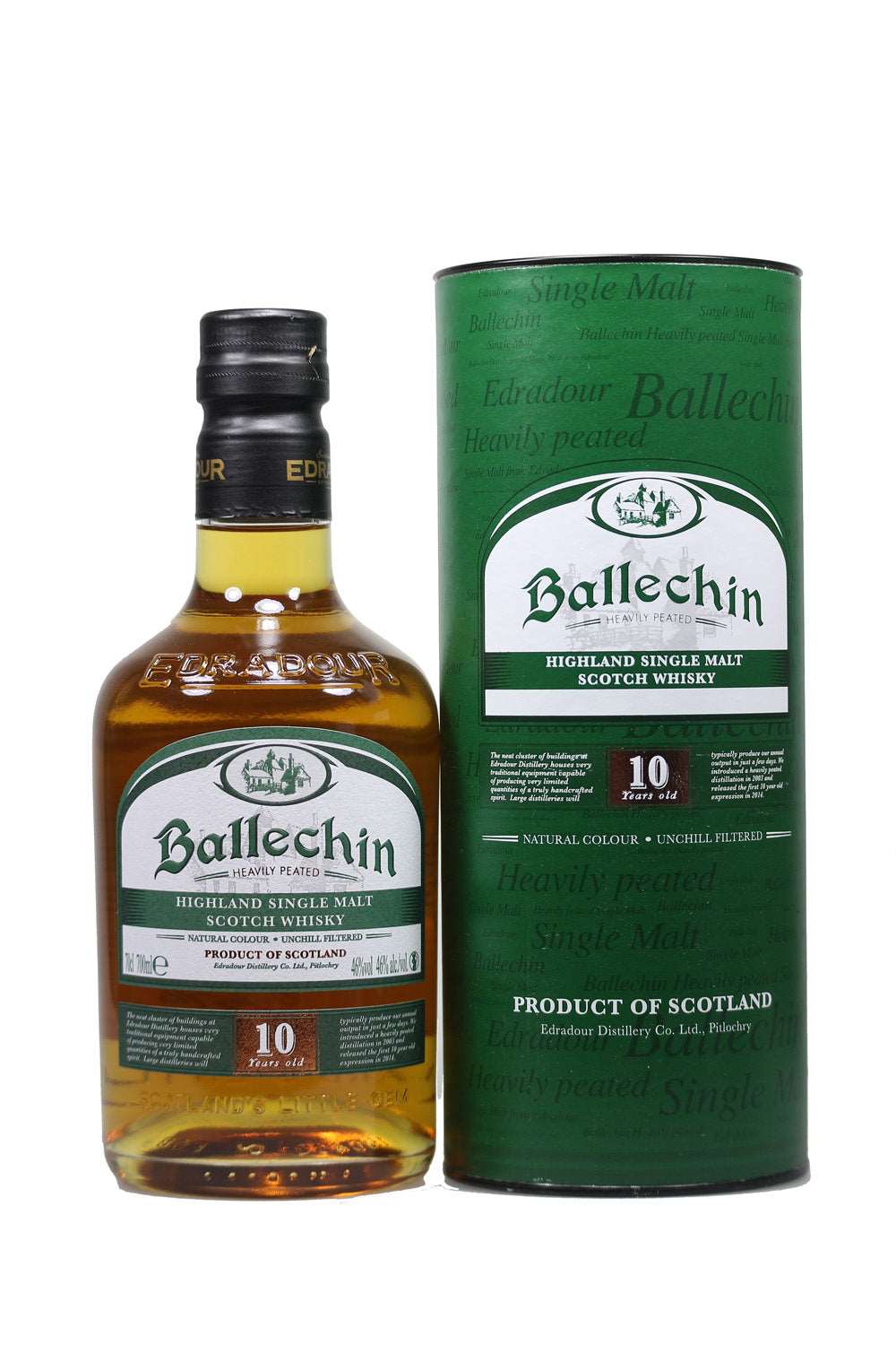 Ballechin 10 Jahre Heavily Peated Highland Single Malt 46% vol. 700ml - Maltimore - Premium Whisky Onlineshop