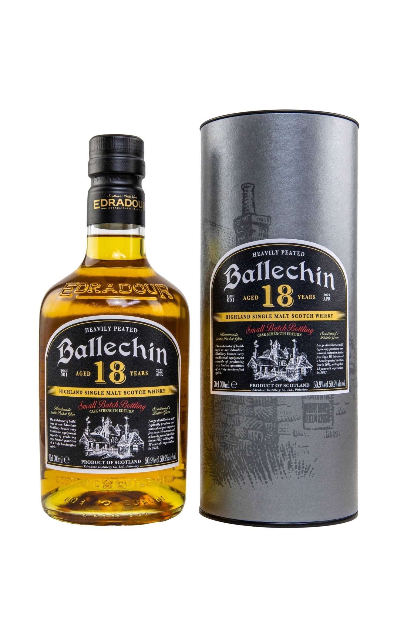 Ballechin 18 Jahre Heavily Peated Cask Strength Edition Batch #1 54,9% vol. 700ml - Maltimore - Premium Whisky Onlineshop