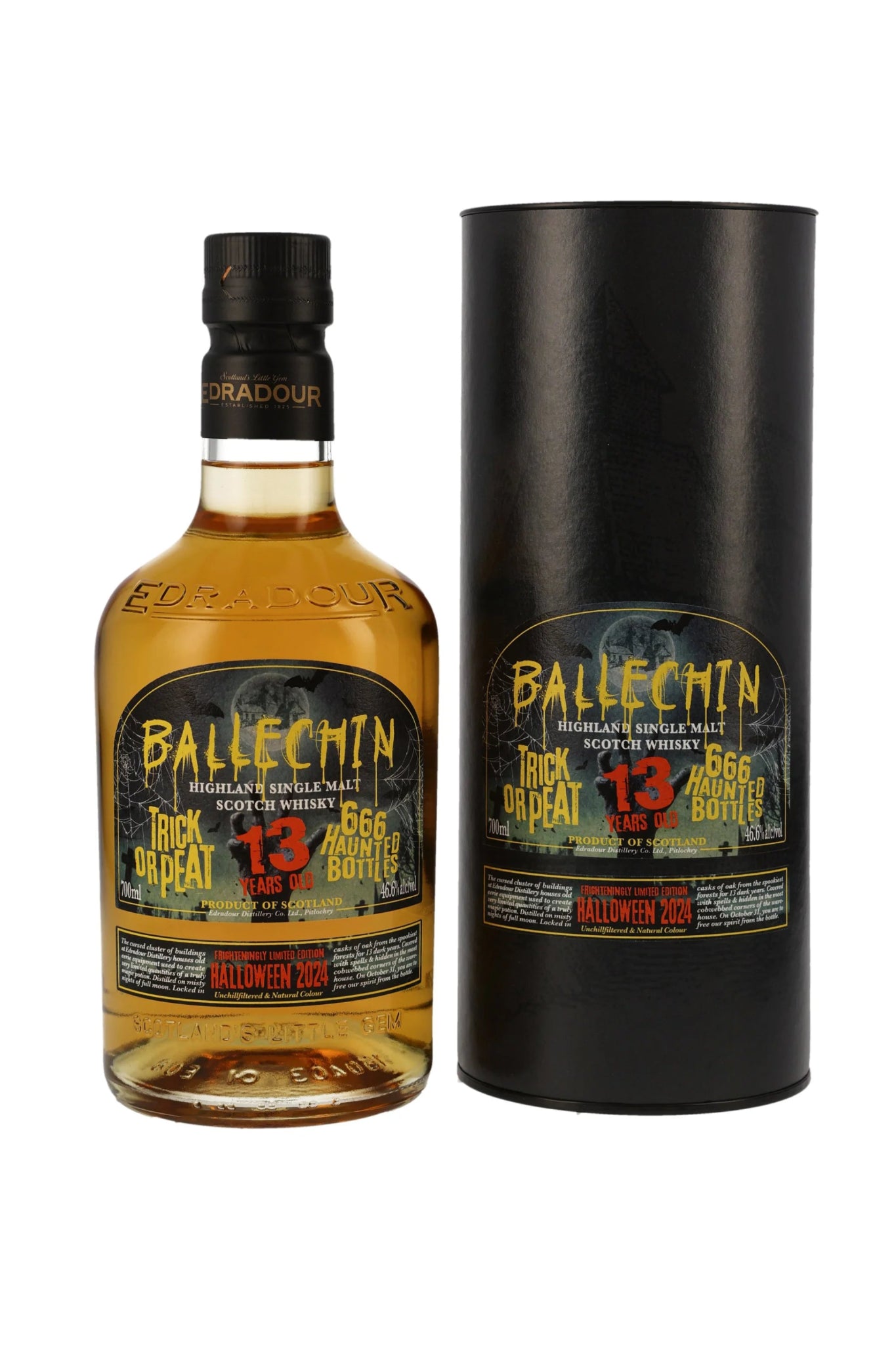 Ballechin 2010/2024 Peated Highland Single Malt Scotch Whisky Limited Edition Halloween 2024 46,6% vol. 700ml - Maltimore - Premium Whisky Onlineshop