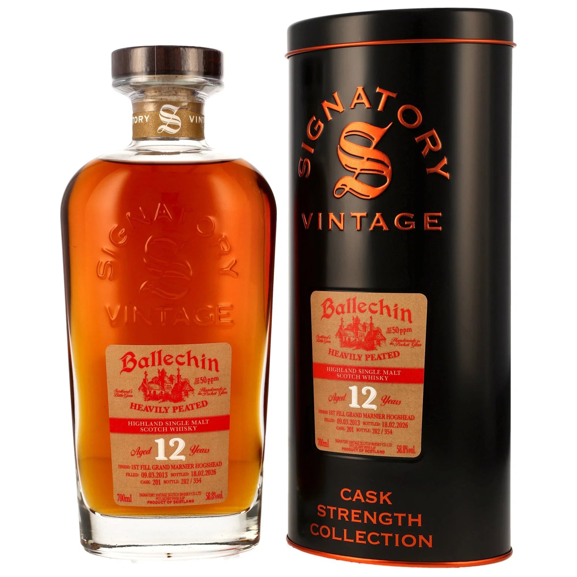 Ballechin 2013 Signatory CS 1st Fill Grand Marnier Hogshead 201 58,8% vol. 700ml 1 - Maltimore.de - Premium Whisky Onlineshop