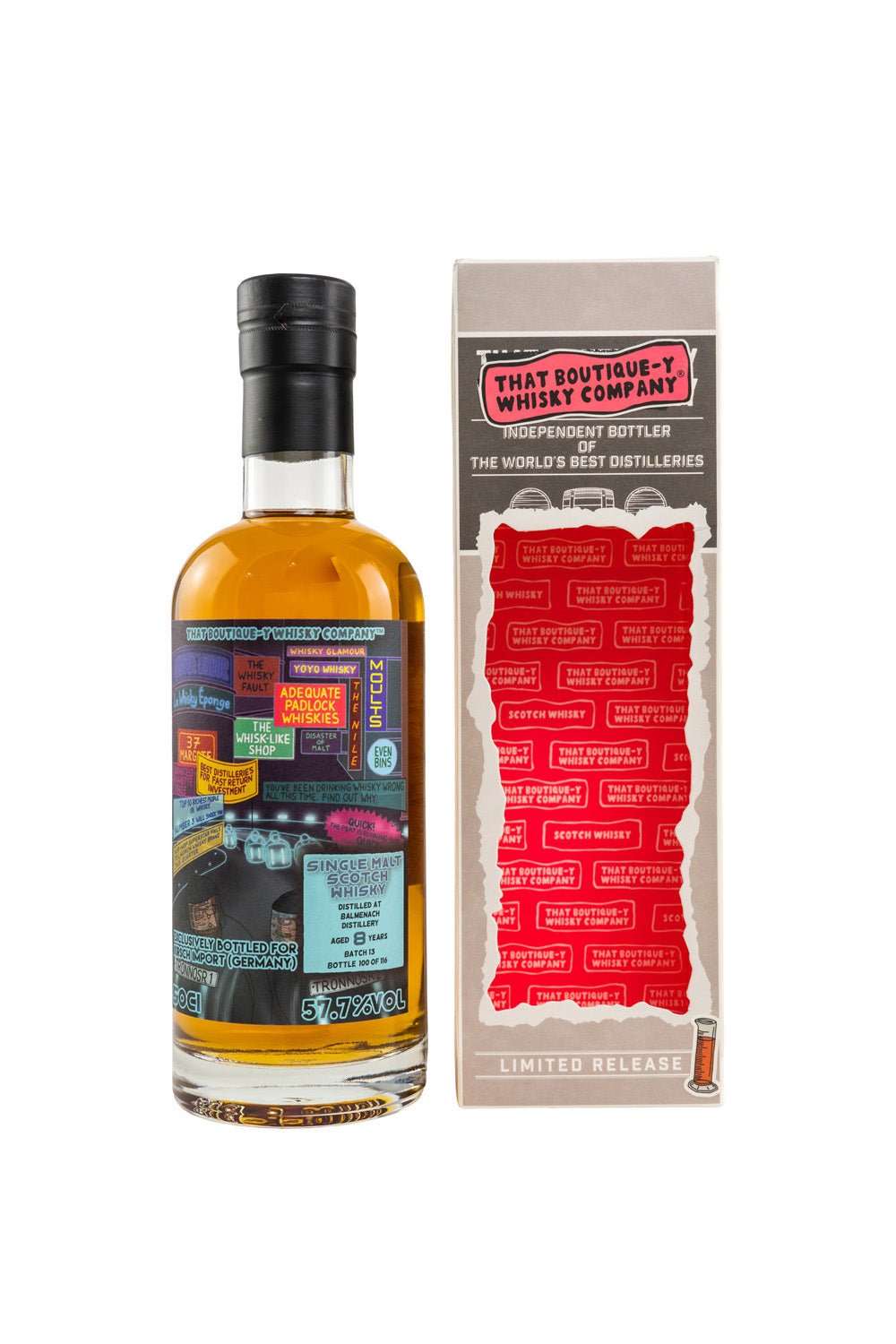 Balmenach 8 y.o. Batch #13 That Boutique - y Single Malt Scotch Whisky TBWC 57,7% vol. 500ml 1 - Maltimore - Premium Whisky Onlineshop