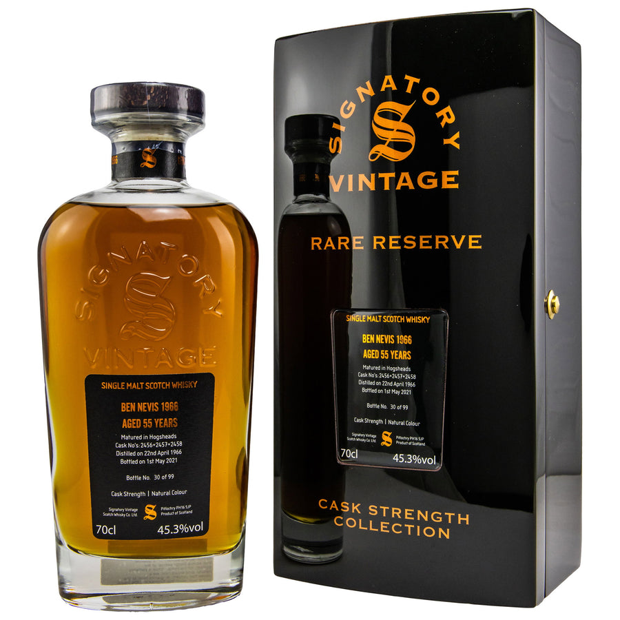 Ben Nevis 1966/2021 55 Jahre Signatory Rare Reserve 45,3% vol. 700ml