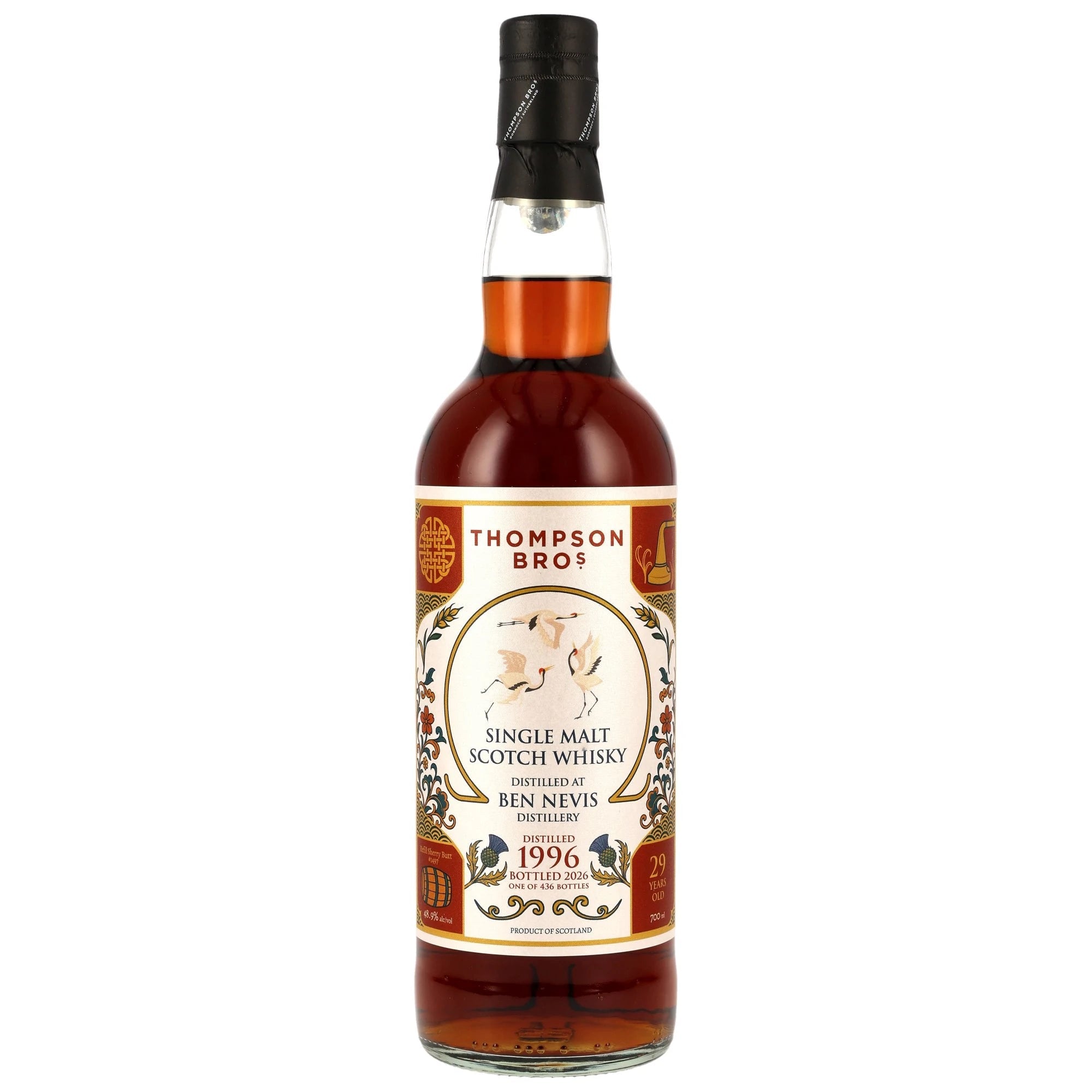 Ben Nevis 1996/2026 29 Jahre Refill Sherry Butt 1497 Thompson Bros. 48,9% vol. 700ml 1 - Maltimore.de - Premium Whisky Onlineshop