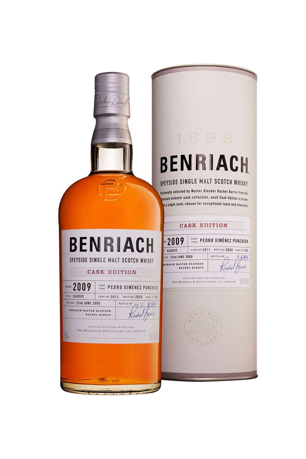 Benriach 2009/2020 PX Sherry Single Cask #3911 56,5% vol. 700ml - Maltimore - Premium Whisky Onlineshop