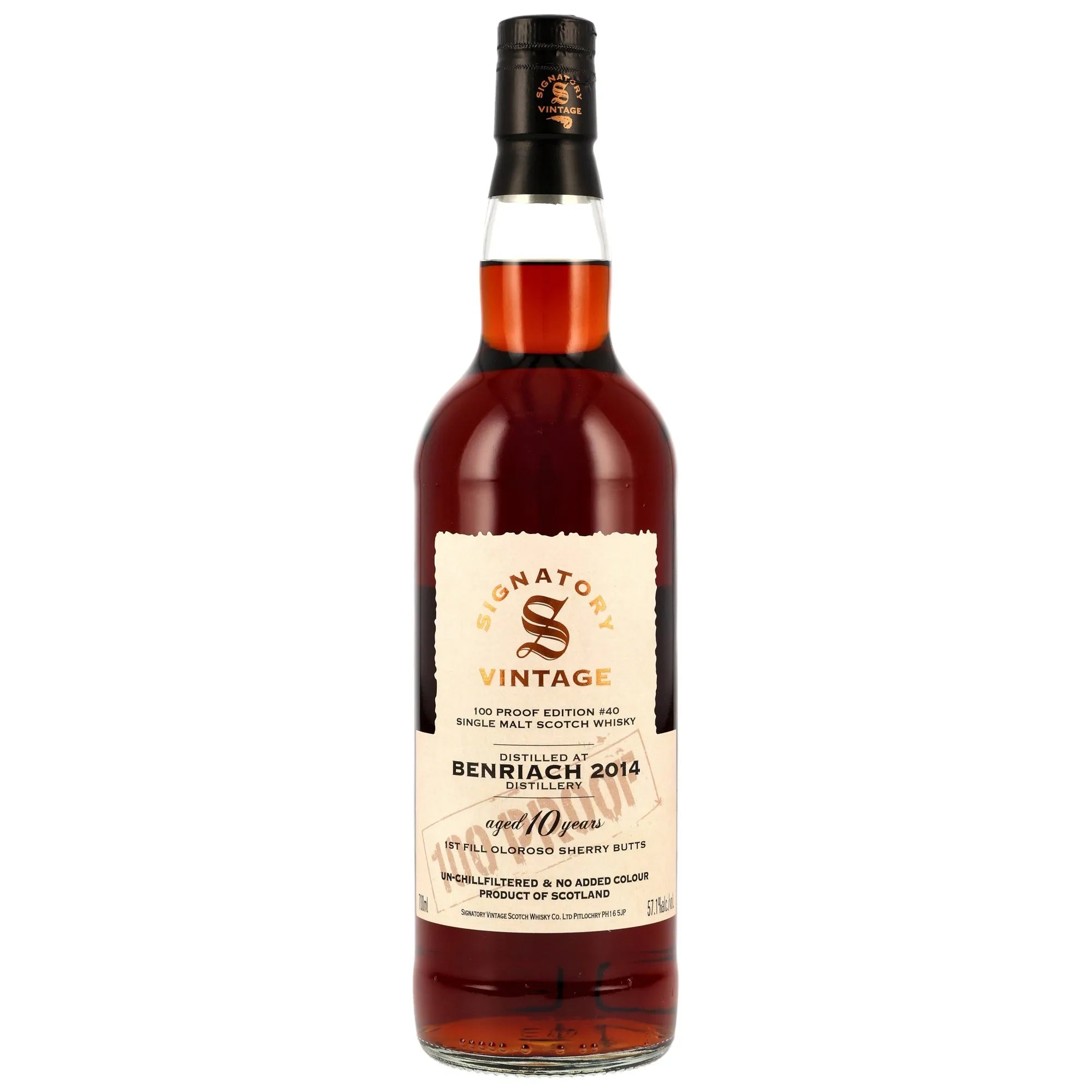 Benriach 2014/2025 – 100 Proof Edition 40 57,1% vol. 700ml 1 - Maltimore - Premium Whisky Onlineshop