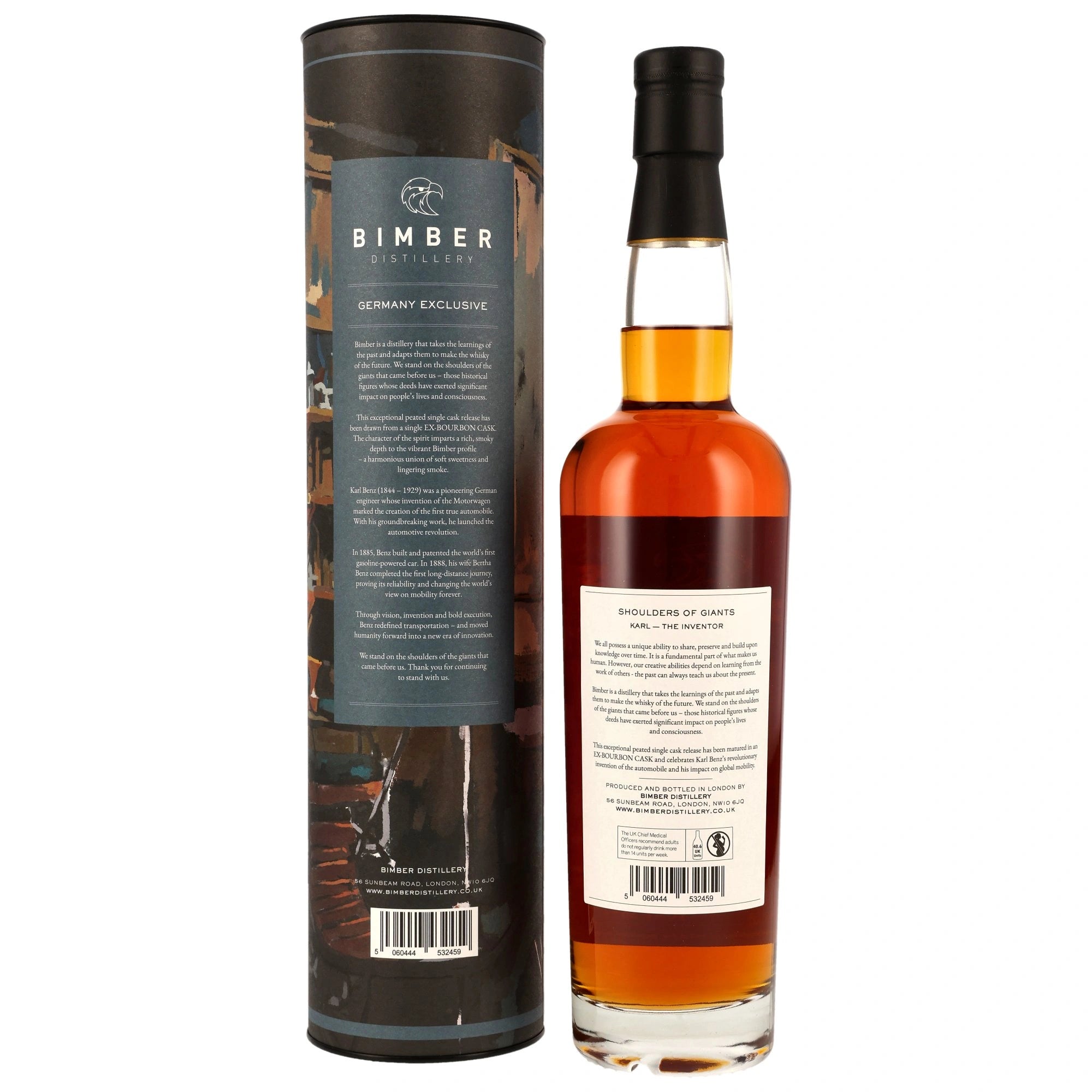 Bimber Germany Edition 2025: Shoulders of Giants: Karl 462 (Peated) 58% vol. 700ml 2 - Maltimore.de - Premium Whisky Onlineshop